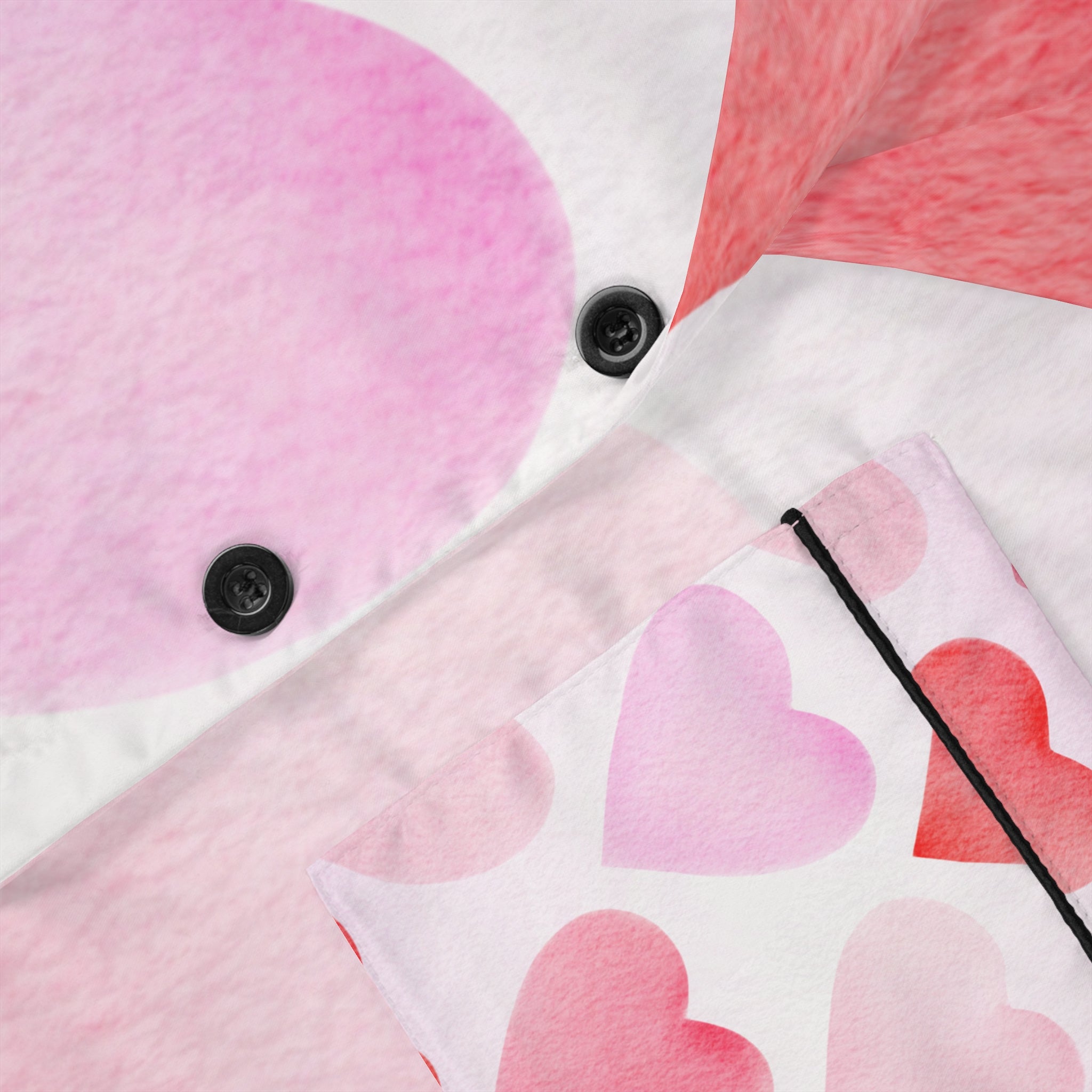 Women's Satin Heart Print Pajamas Valentine's Pajama Set Valentines Satin Pajama Set Ladies