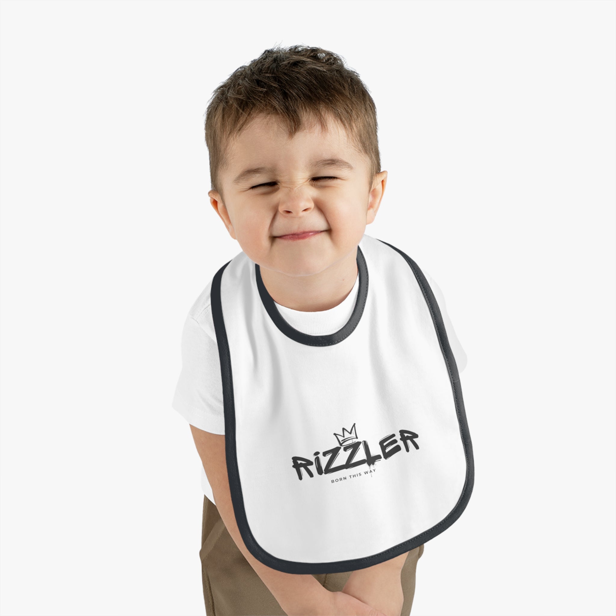 Baby Rizzler Trim Jersey Bib