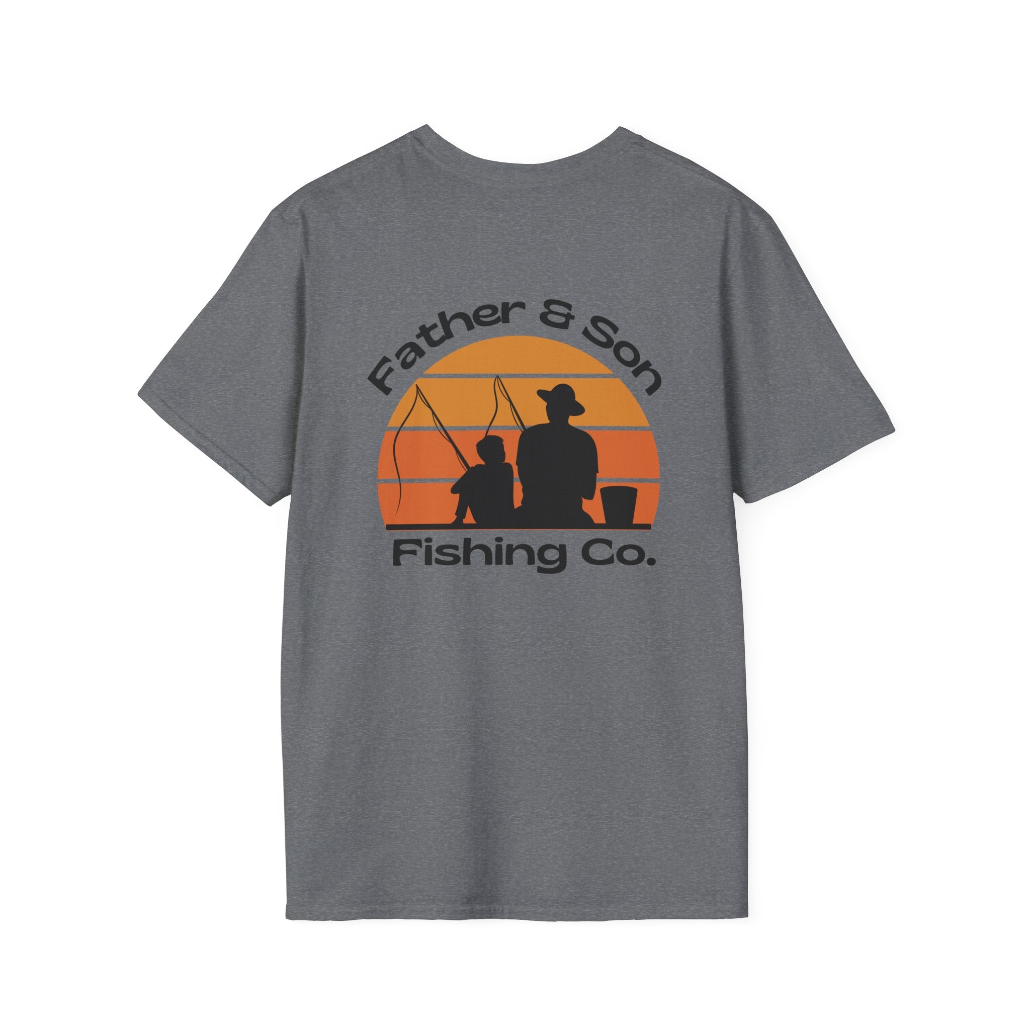 Father & Son Fishing Co. T-Shirt -T Shirt for Dads Fishing T Graphic Tee Gift for Dad
