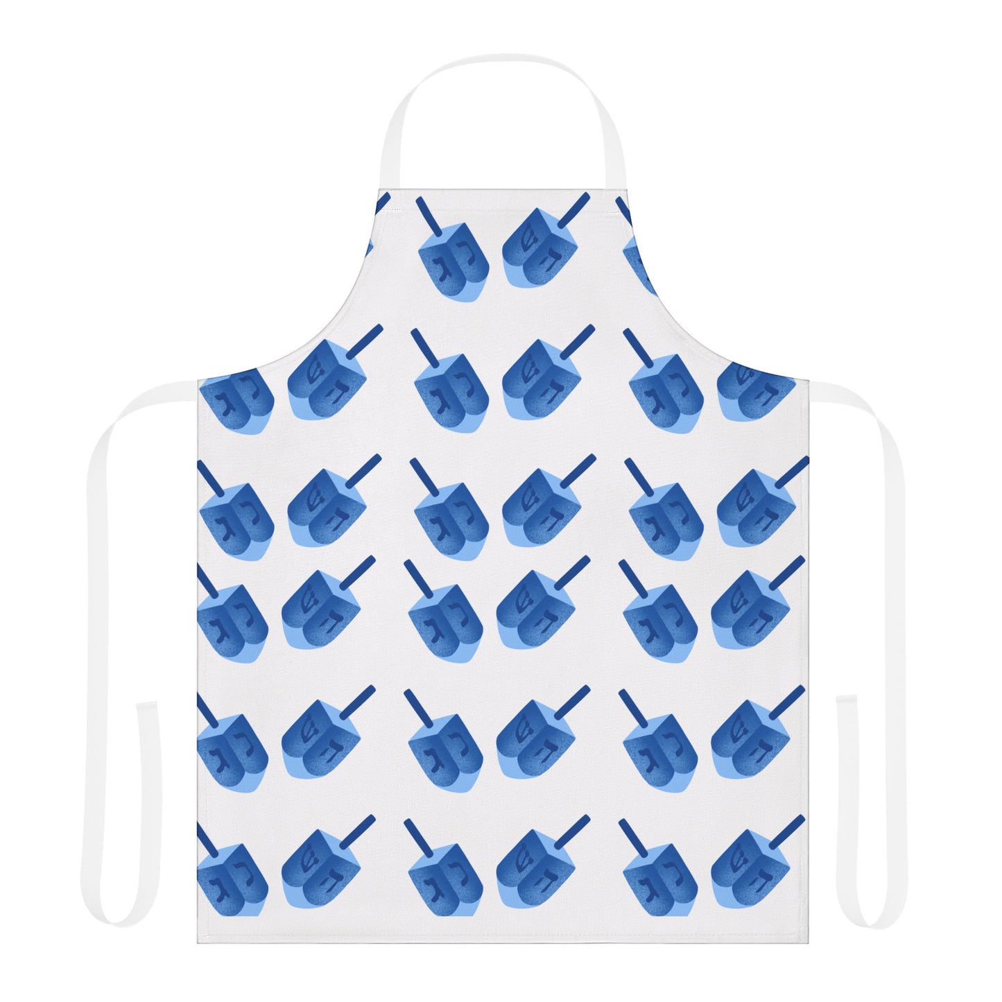 Hanukkah Apron Dreidel Print