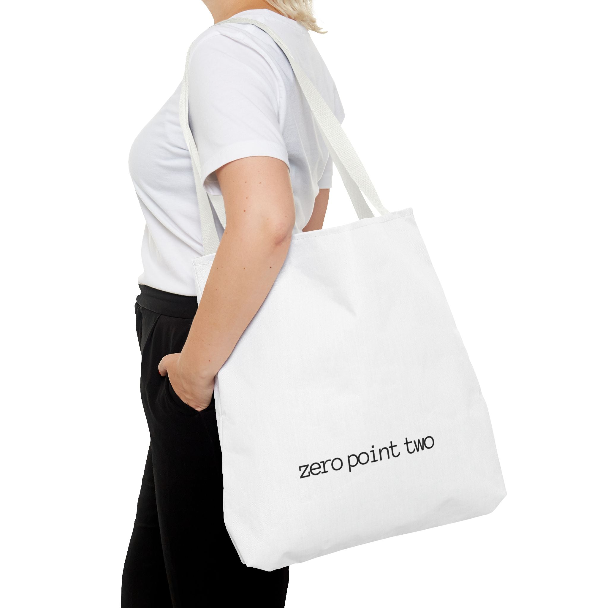 Zero Point Two Large Tote Bag Jewish Identity Tote Bag | Eco-Friendly Bag