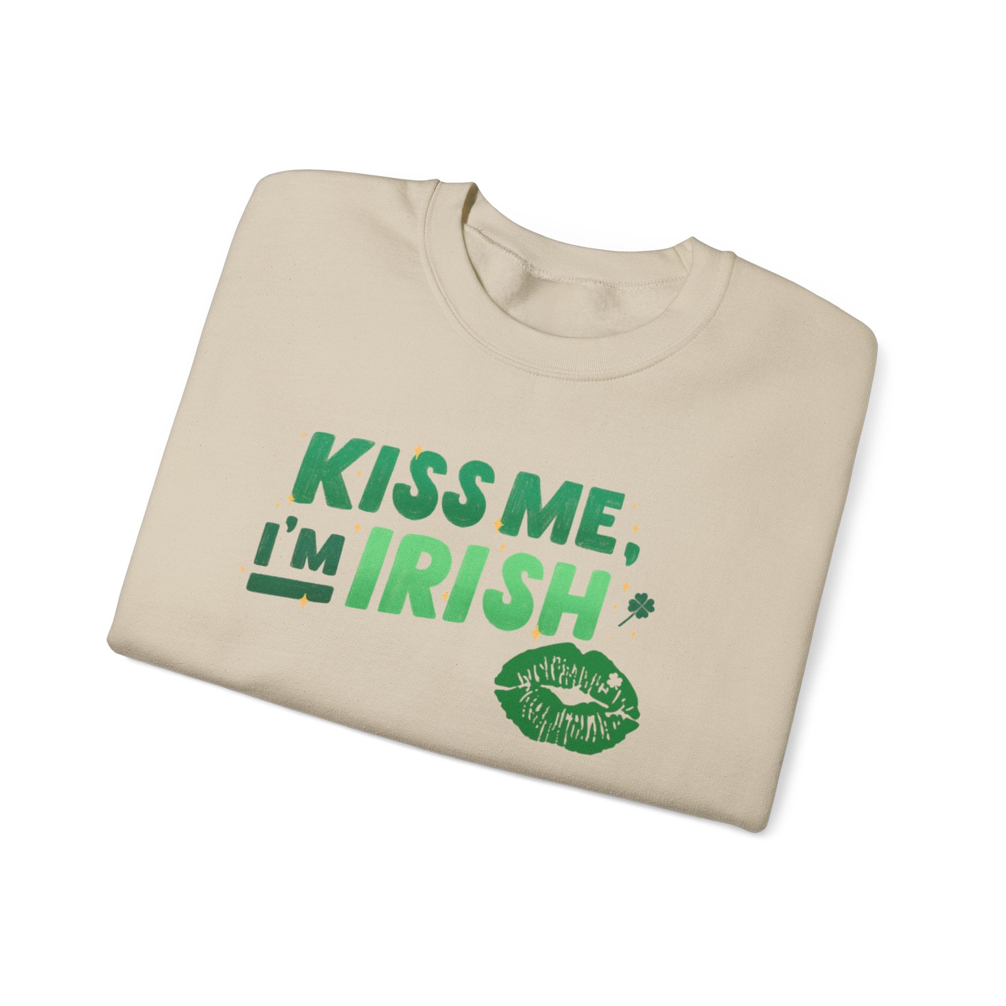 Kiss Me, I'm Irish Sweatshirt - Unisex St. Patrick's Day Crewneck