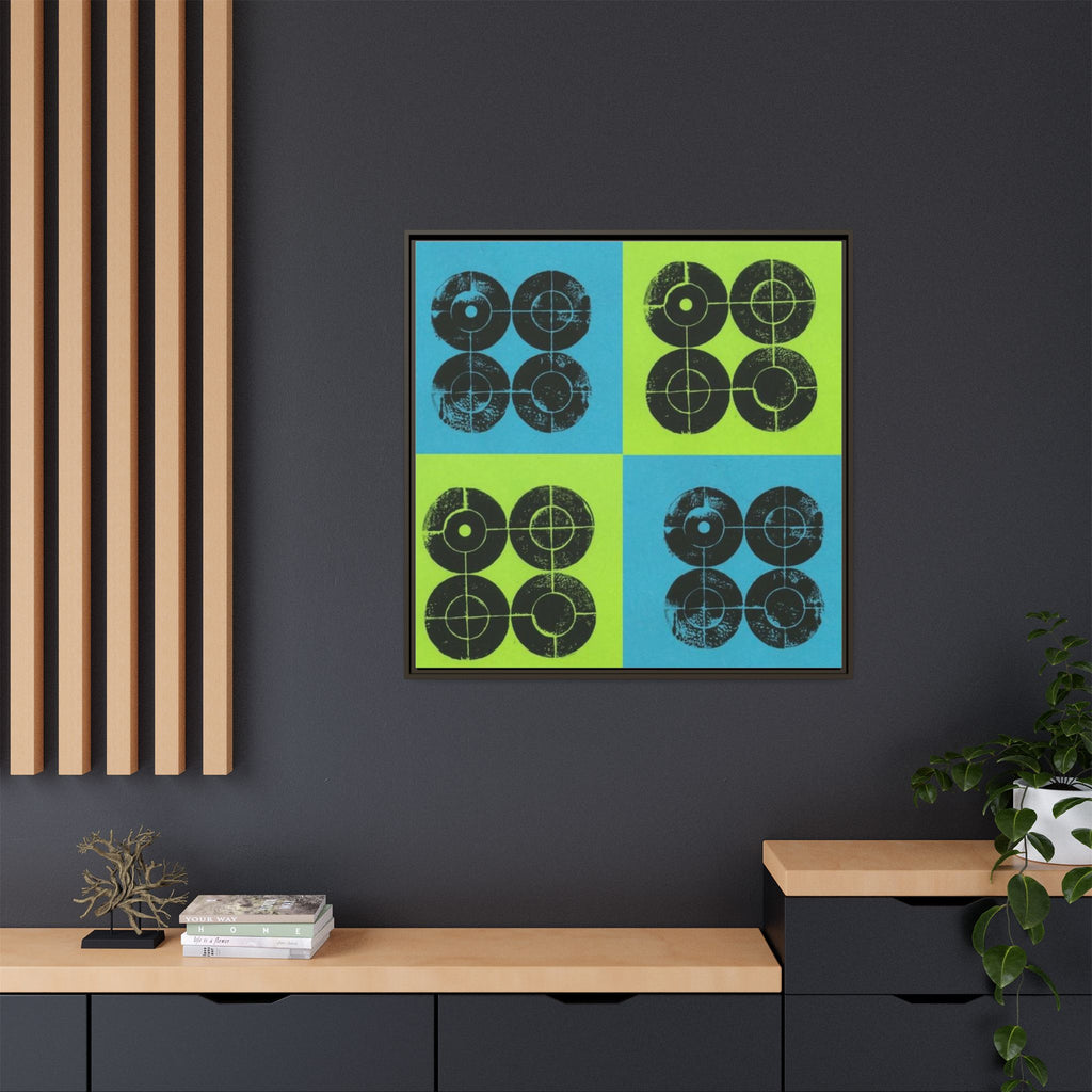 Printing With Legos Collagraph Matte Canvas, Framed