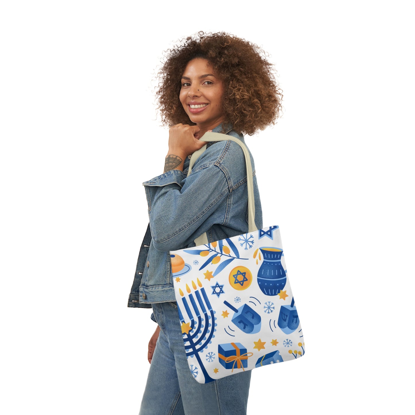 Hanukkah Canvas Tote Bag