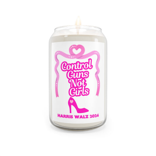 Scented Candle: Control Guns Not Girls Harris Walz Election Women's Rights Human Rights