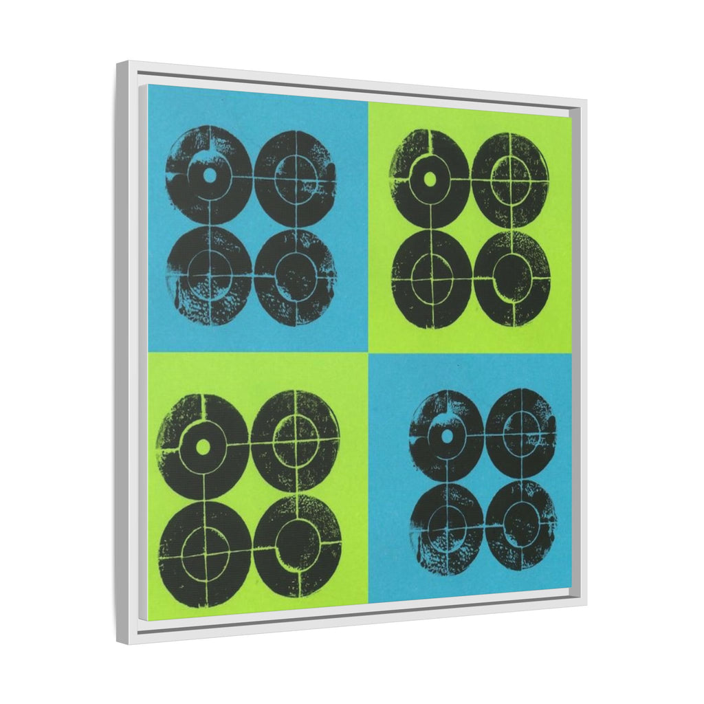 Printing With Legos Collagraph Matte Canvas, Framed