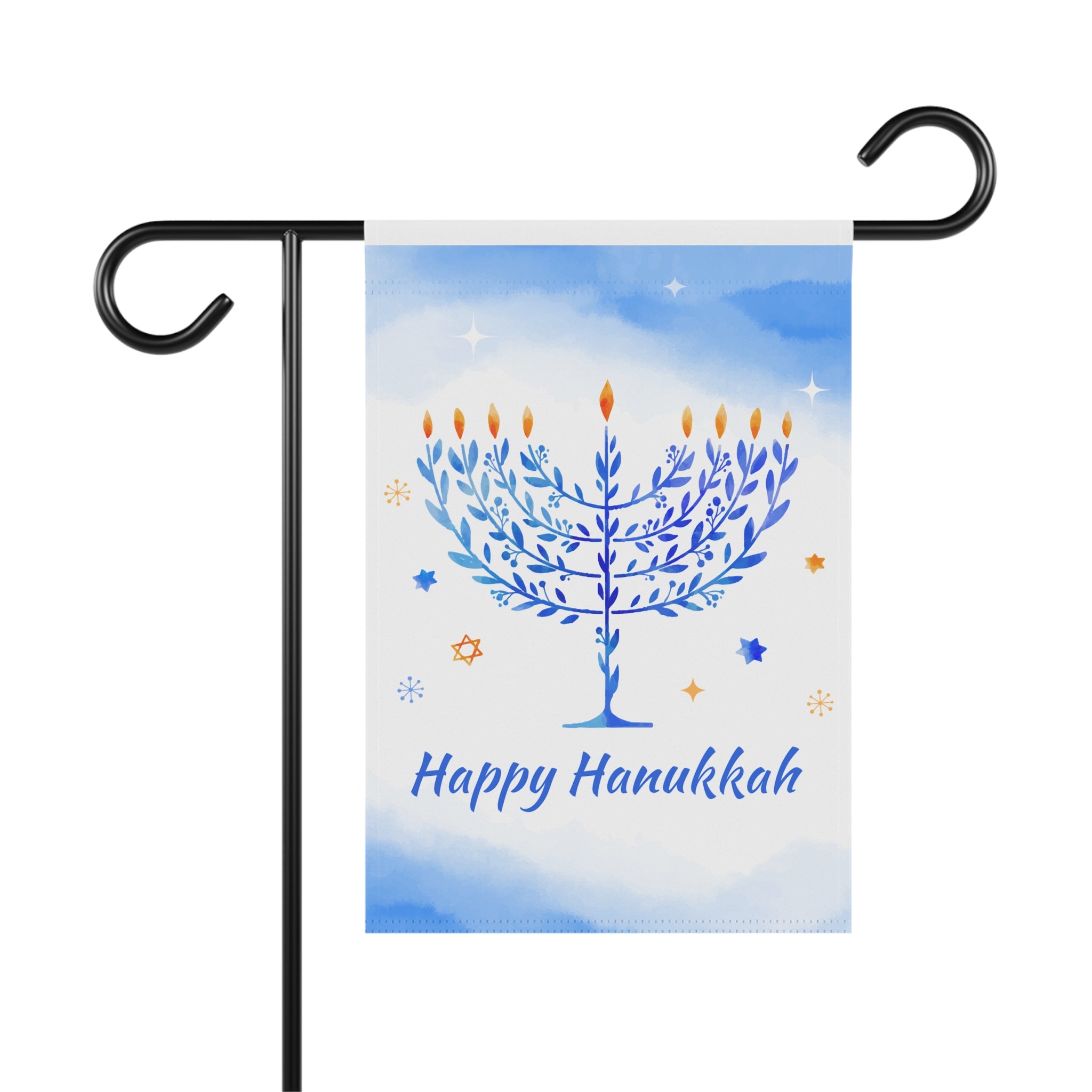 Happy Hanukkah House Flag or Garden Flag Hanukkah Flag