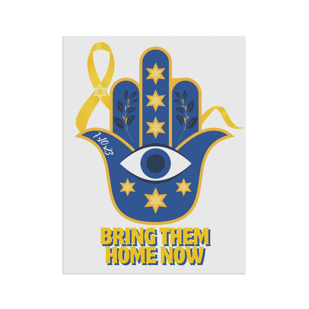 Bring Them Home Now Hamsa Garden Flag & House Banner