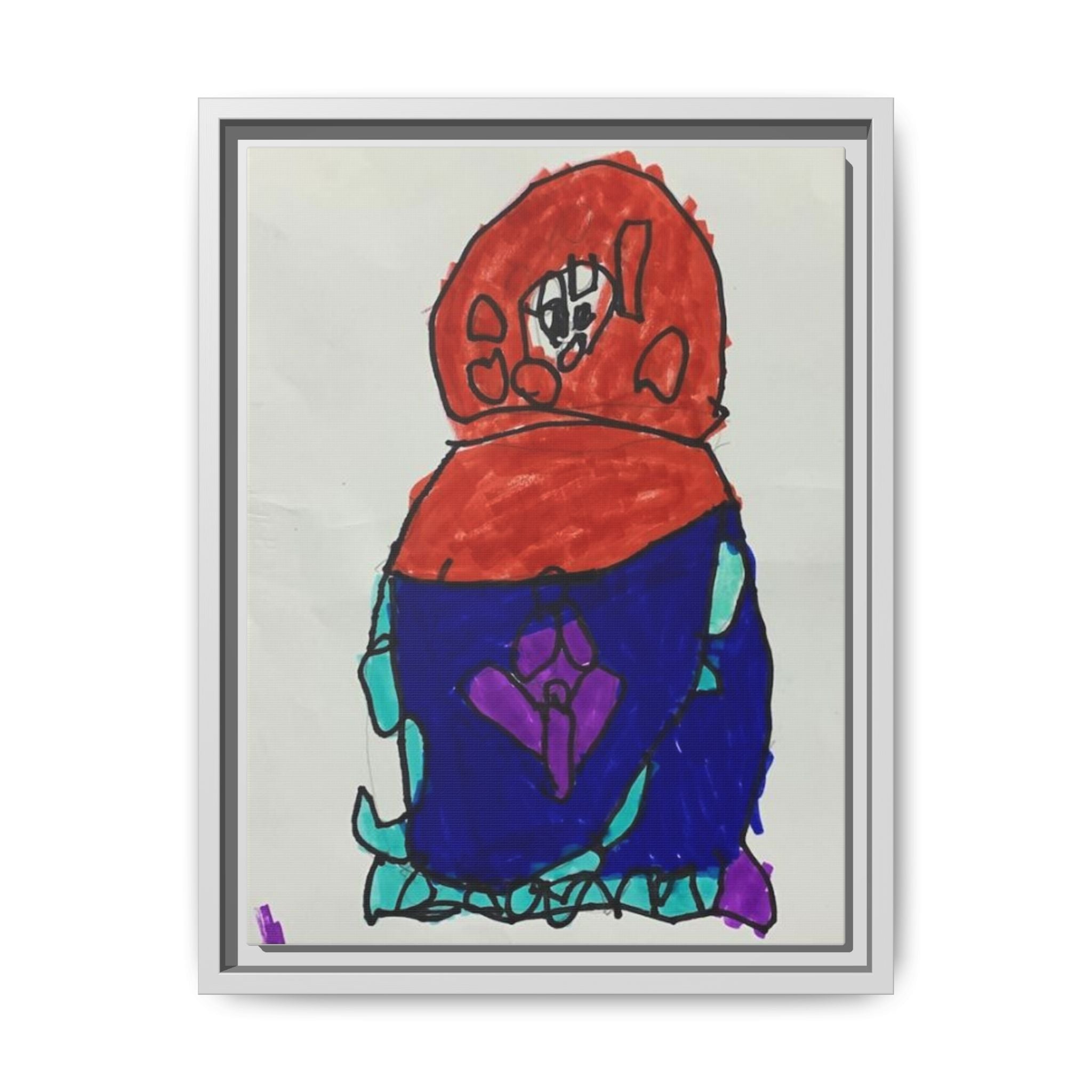Matryoshka Doll, Babushka Dolls, Russian Nesting Dolls Matte Canvas, Framed (Multi-color)
