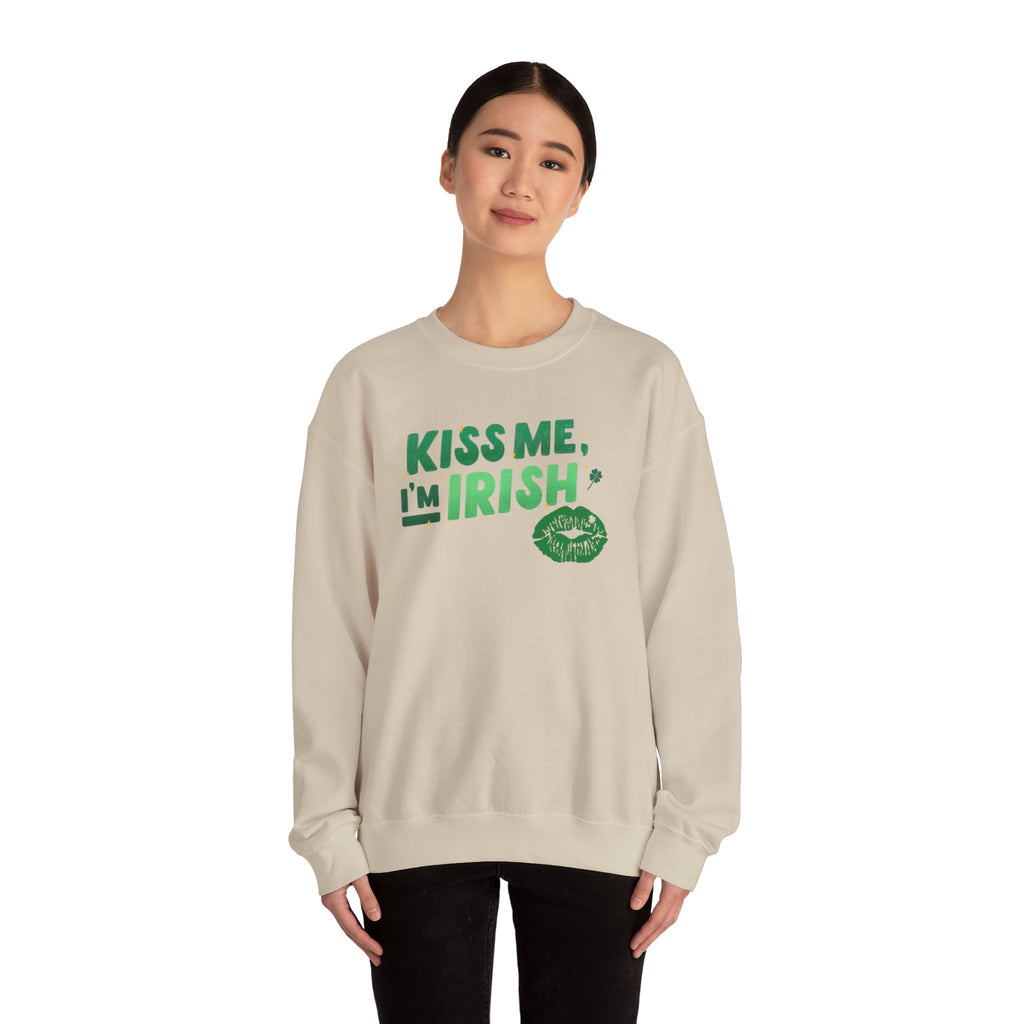 Kiss Me, I'm Irish Sweatshirt - Unisex St. Patrick's Day Crewneck