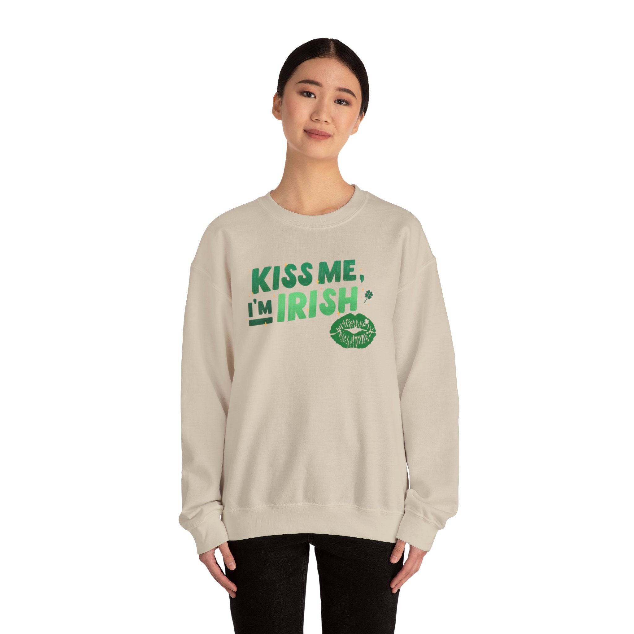 Kiss Me, I'm Irish Sweatshirt - Unisex St. Patrick's Day Crewneck