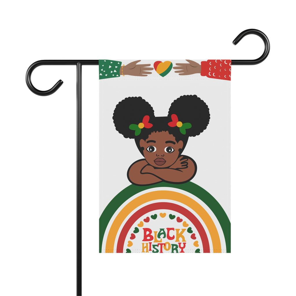 Black History Garden Flag Show Some Love for Black History 12 X 18 in Garden Flag Honor Black History
