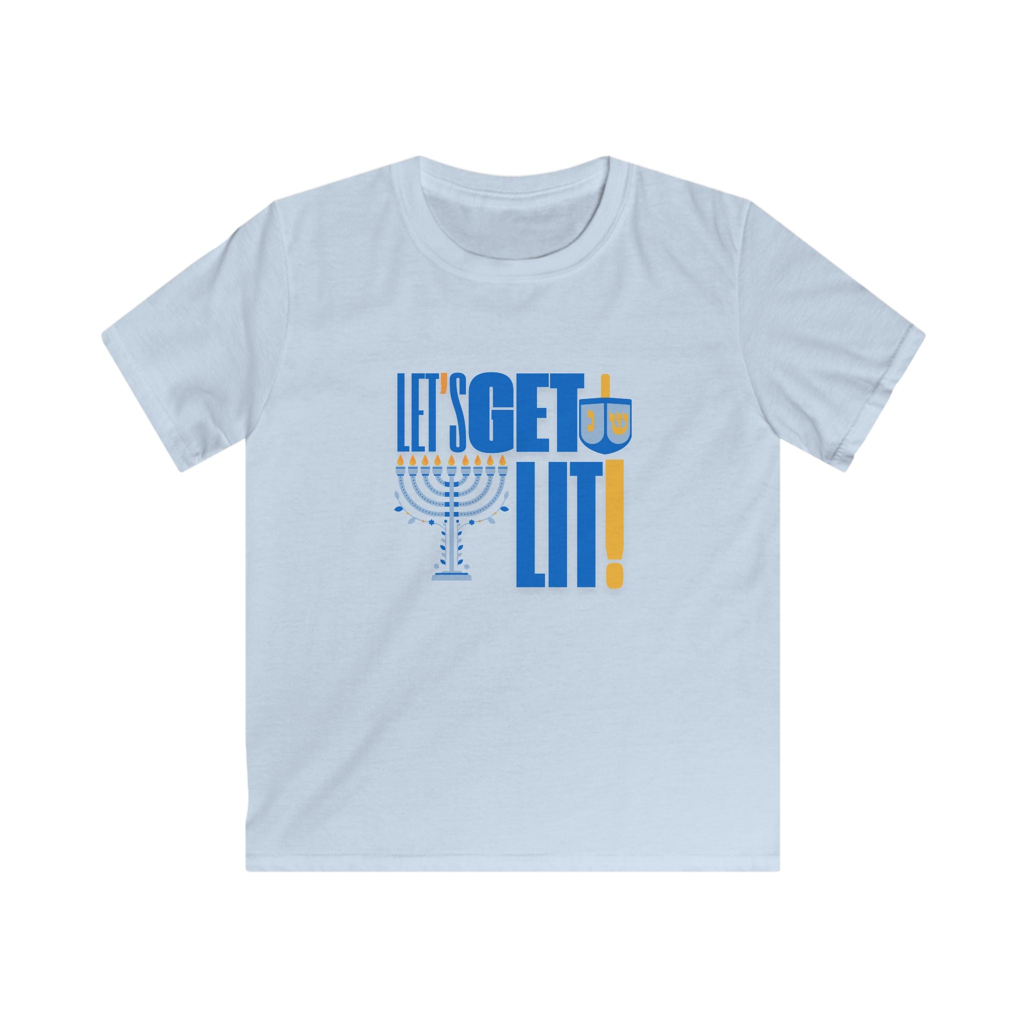 Kids Hanukkah Soft Tee Hanukkah T Shirt for Youth