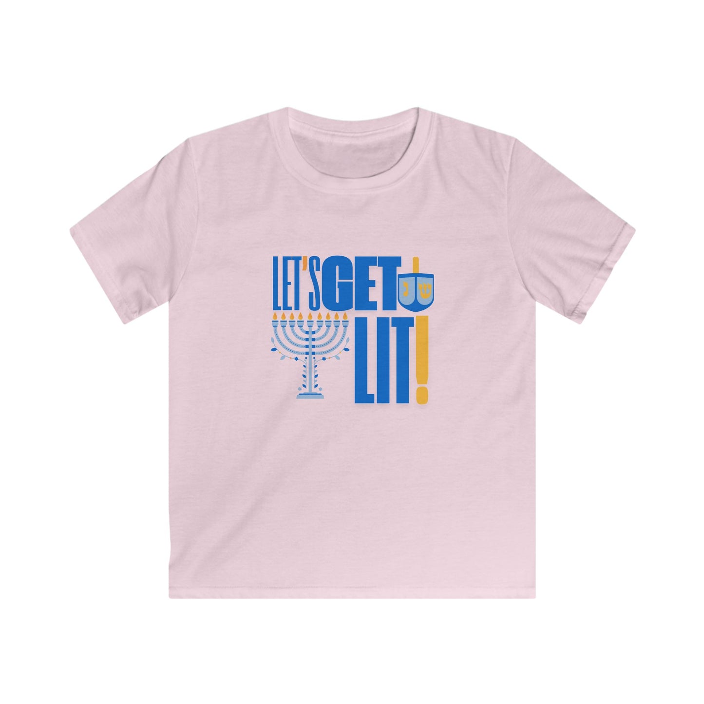 Kids Hanukkah Soft Tee Hanukkah T Shirt for Youth