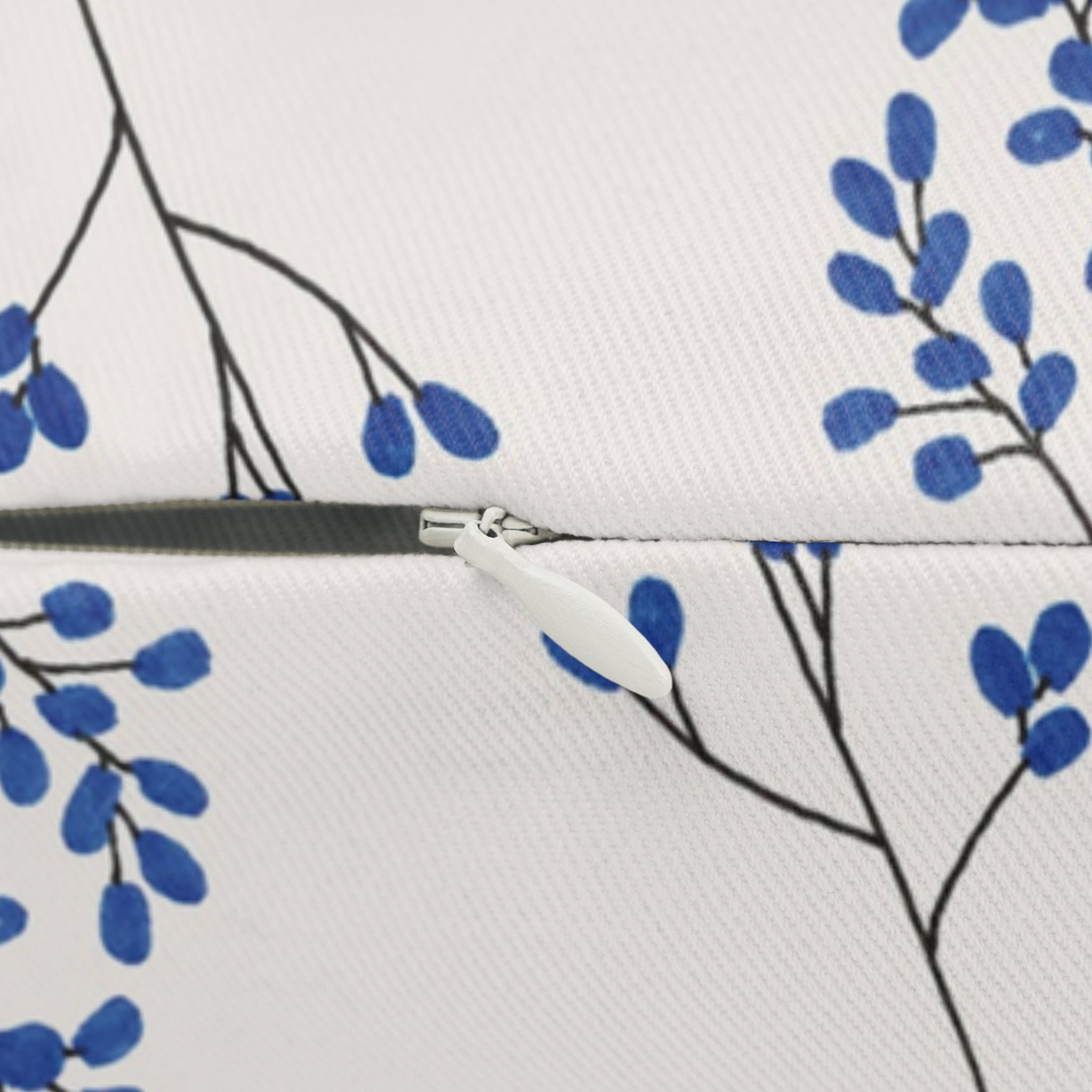 Quote Pillow Uncomfortable Life Quote White Lotus Blue Decorative Pillow 20 x 14