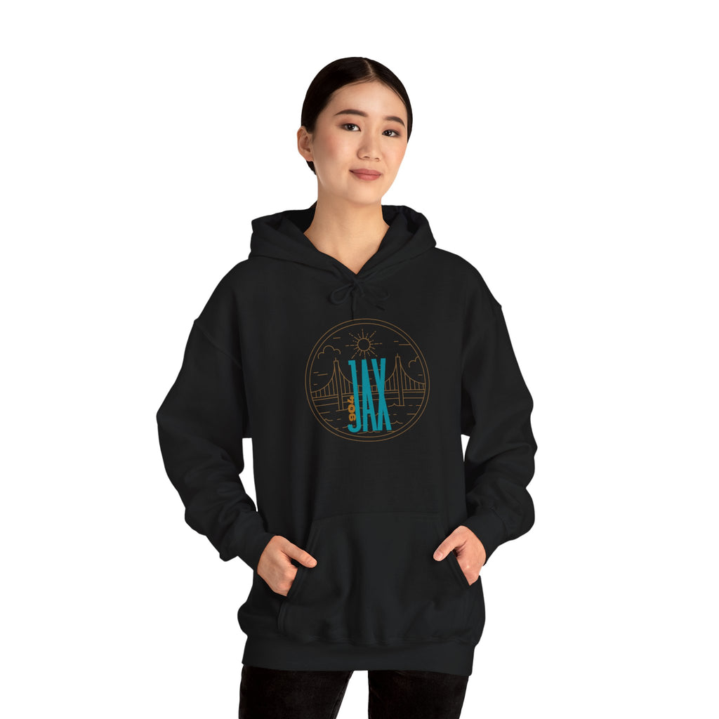 JAX City of Bridges Unisex Heavy Blend™ Hooded Sweatshirt