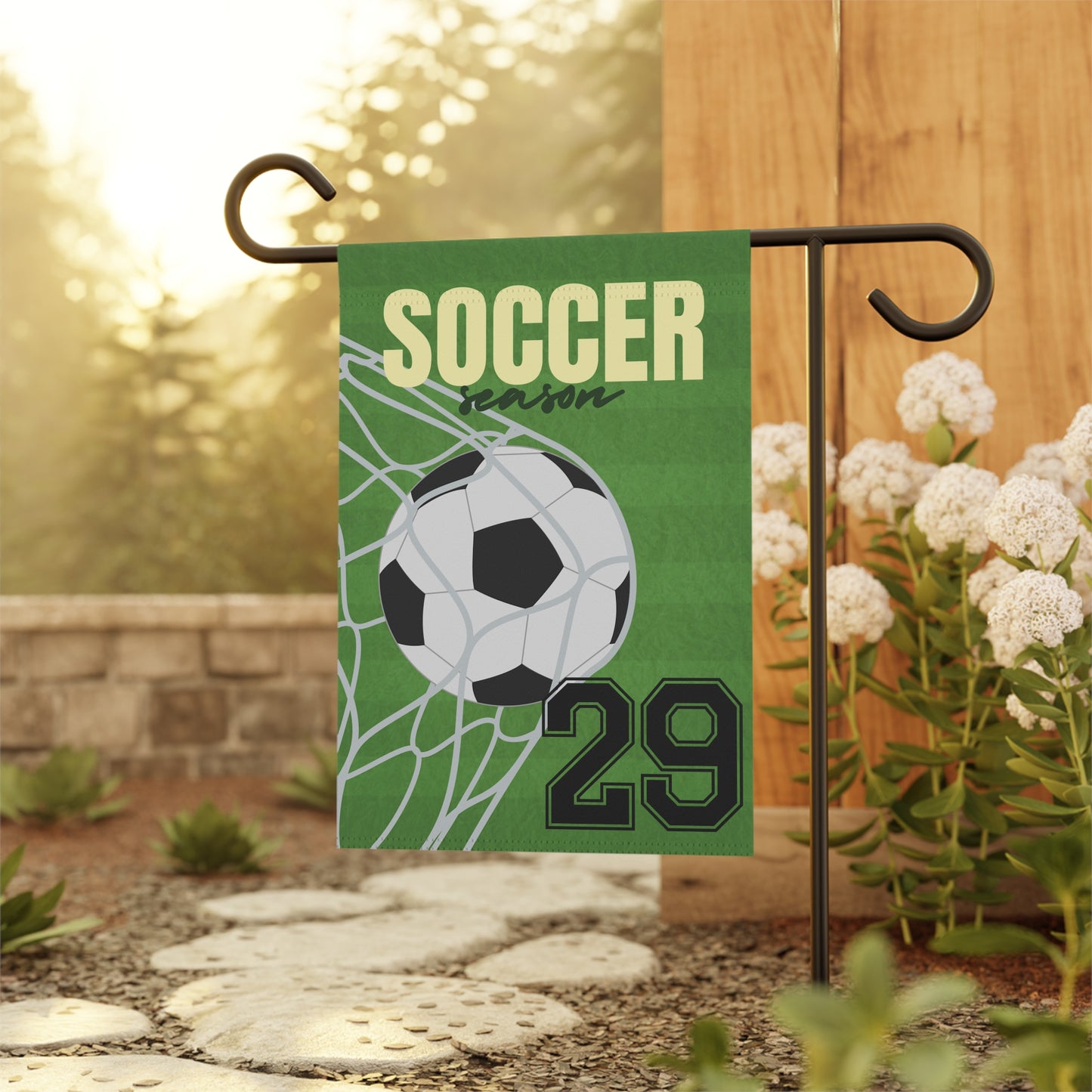 Soccer Garden Flag, Home of Your Favorite Athlete, Garden Flag, Soccer Flag Welcome Flag Custom Soccer