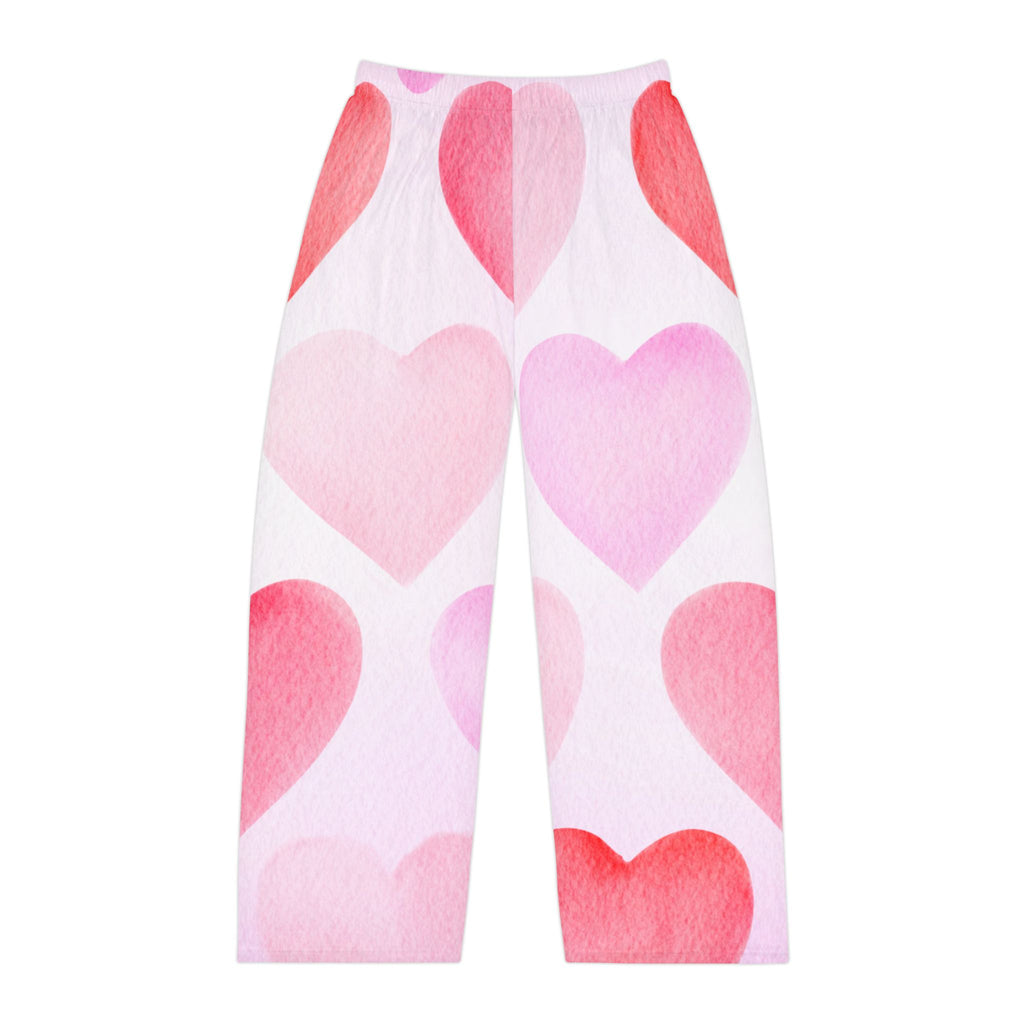Mens Heart Print Matching Pajama Pant Men's Valentine's Pajama Pant Valentine's Heart Men's Pajama Pants