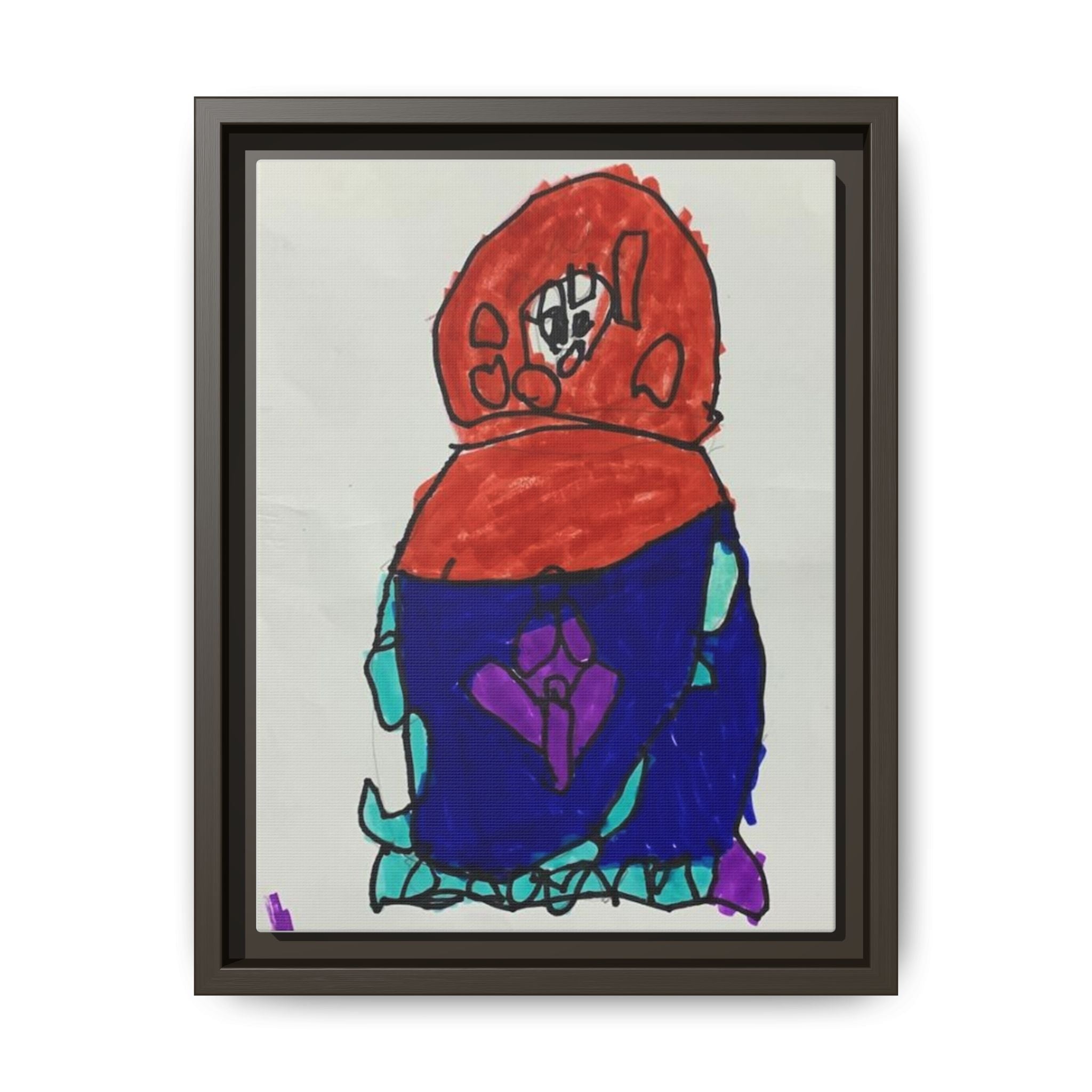 Matryoshka Doll, Babushka Dolls, Russian Nesting Dolls Matte Canvas, Framed (Multi-color)