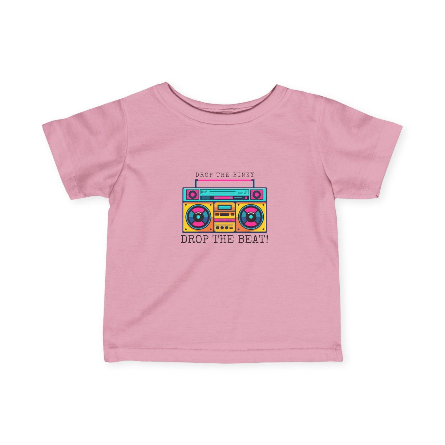 Retro Boombox Infant Tee - Perfect for Music Lovers, Baby Shower Gift, Playful Baby Outfit, Summer Fun, Drop the Beat!
