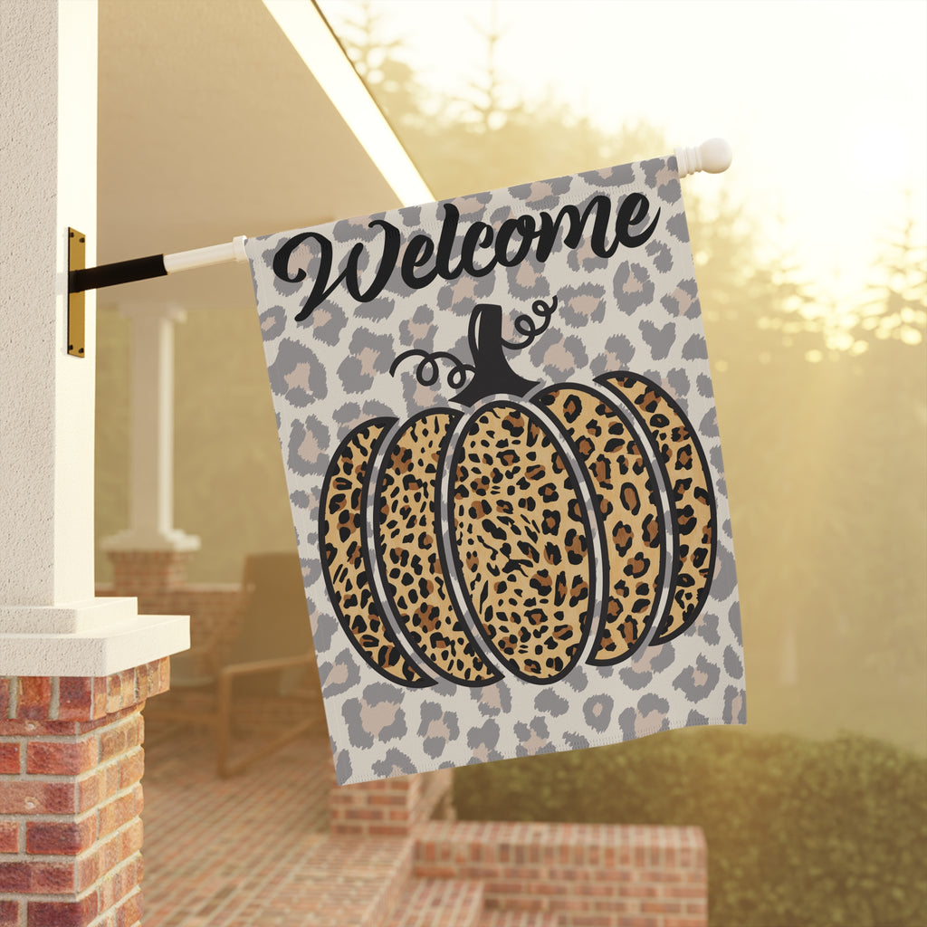 Garden Banner Pumpkin Fall Jaguars Garden Flag 12x18 or 24x32