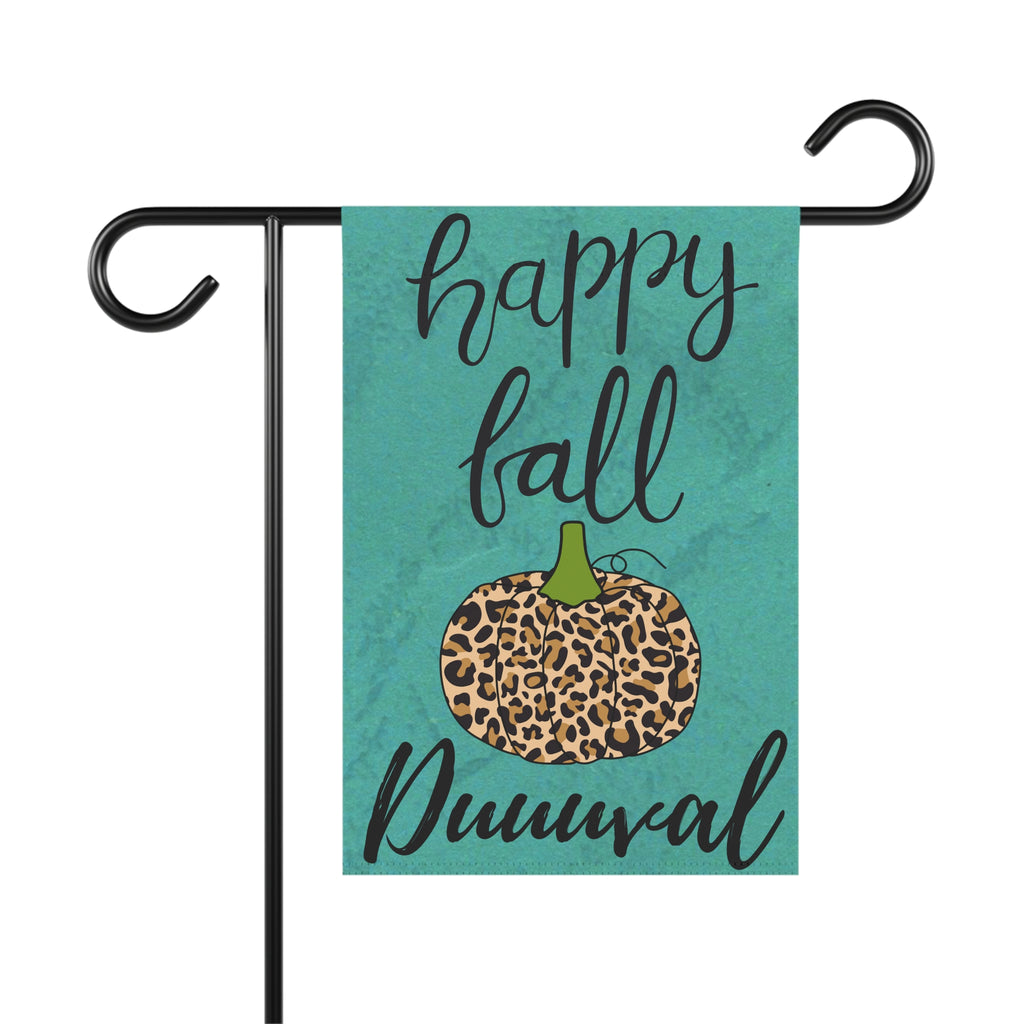 Happy Fall Duuuval Garden Flag 12 x 18 inches Jacksonville Welcome Flag