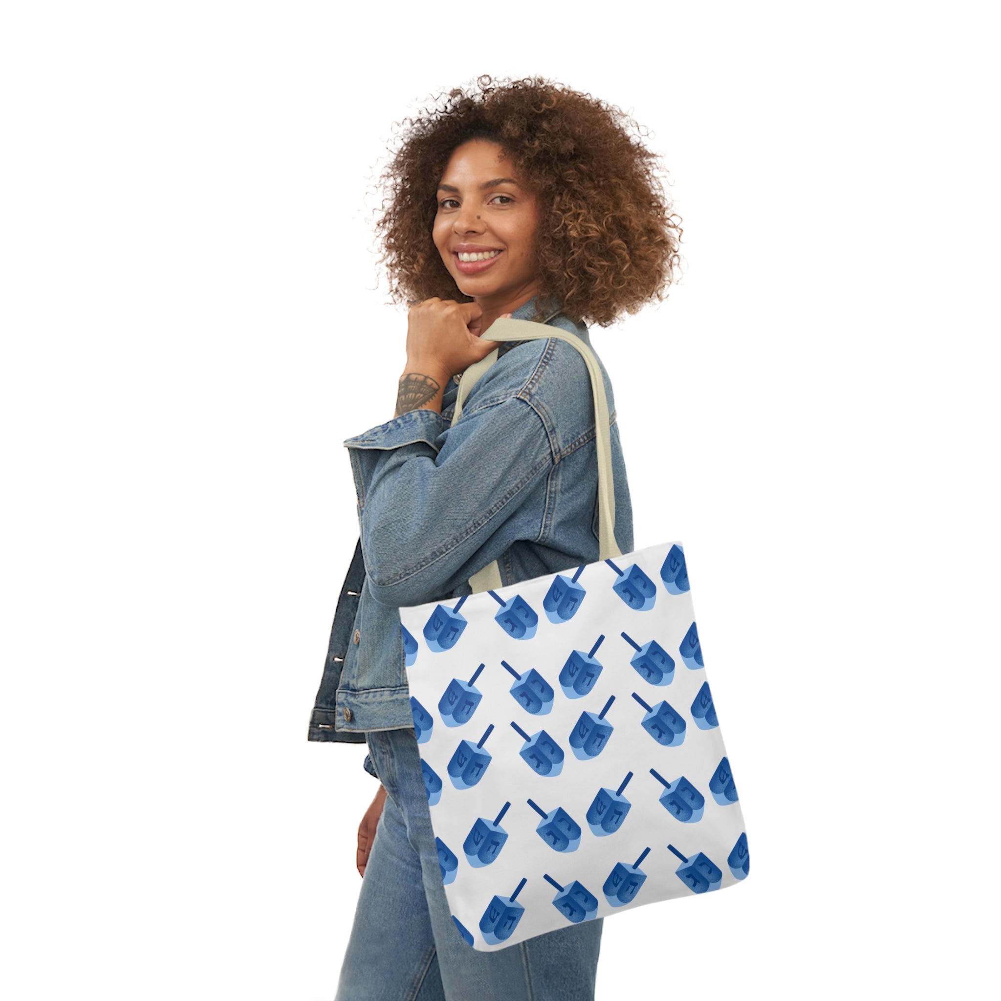 Hanukkah Canvas Tote Bag Dreidel Canvas Tote Bag Hanukkah Gift Bag