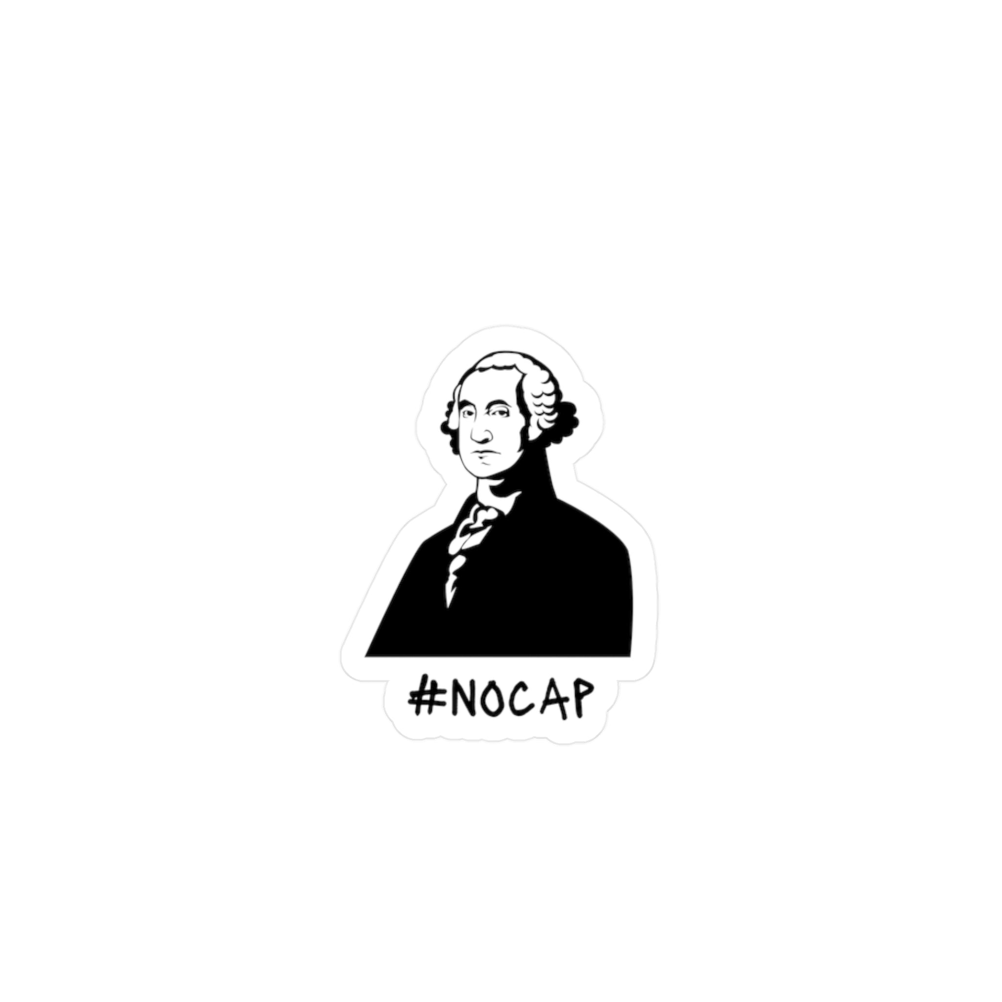 No Cap George Washington Kiss-Cut Vinyl Decals