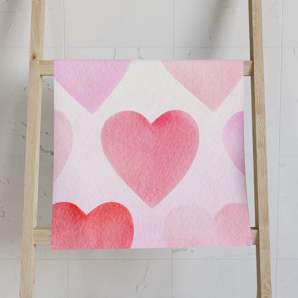 Hearts Towel Valentine's Day Hand Towel