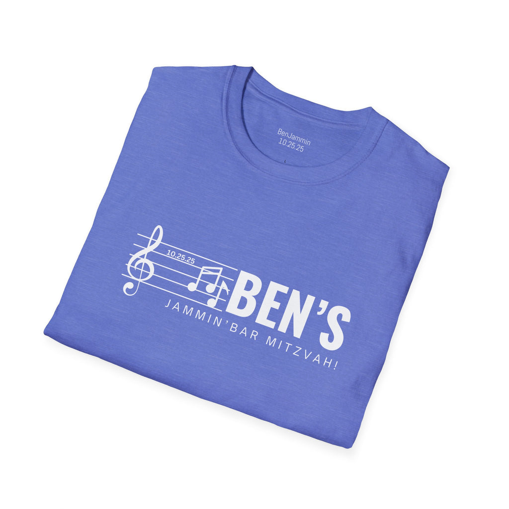 Custom Bar Mitzvah (Ben) Unisex Softstyle T-Shirt