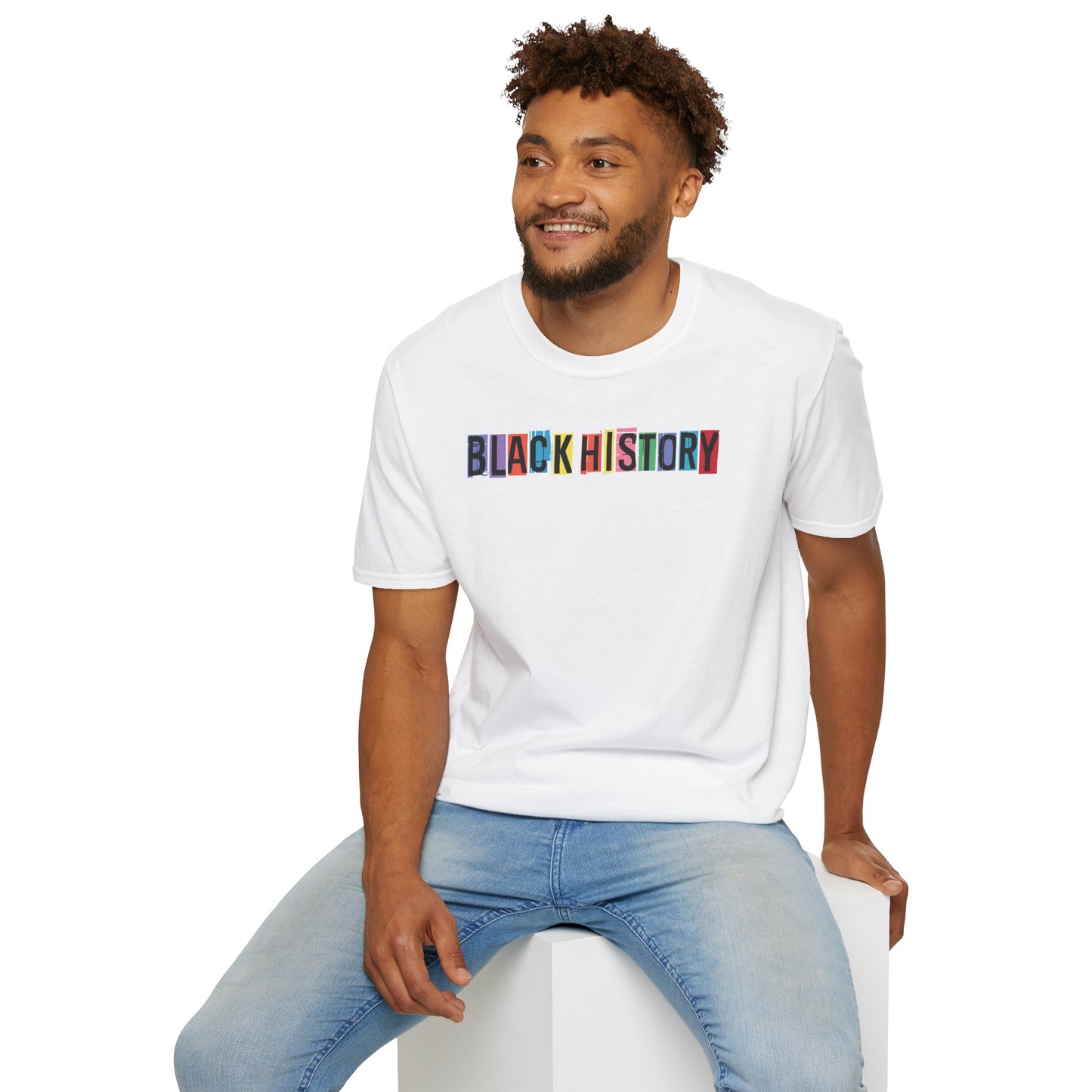 Black History T-Shirt Love Black History Month Shirt to Support Black History - Unisex Softstyle Tee, Pride Apparel