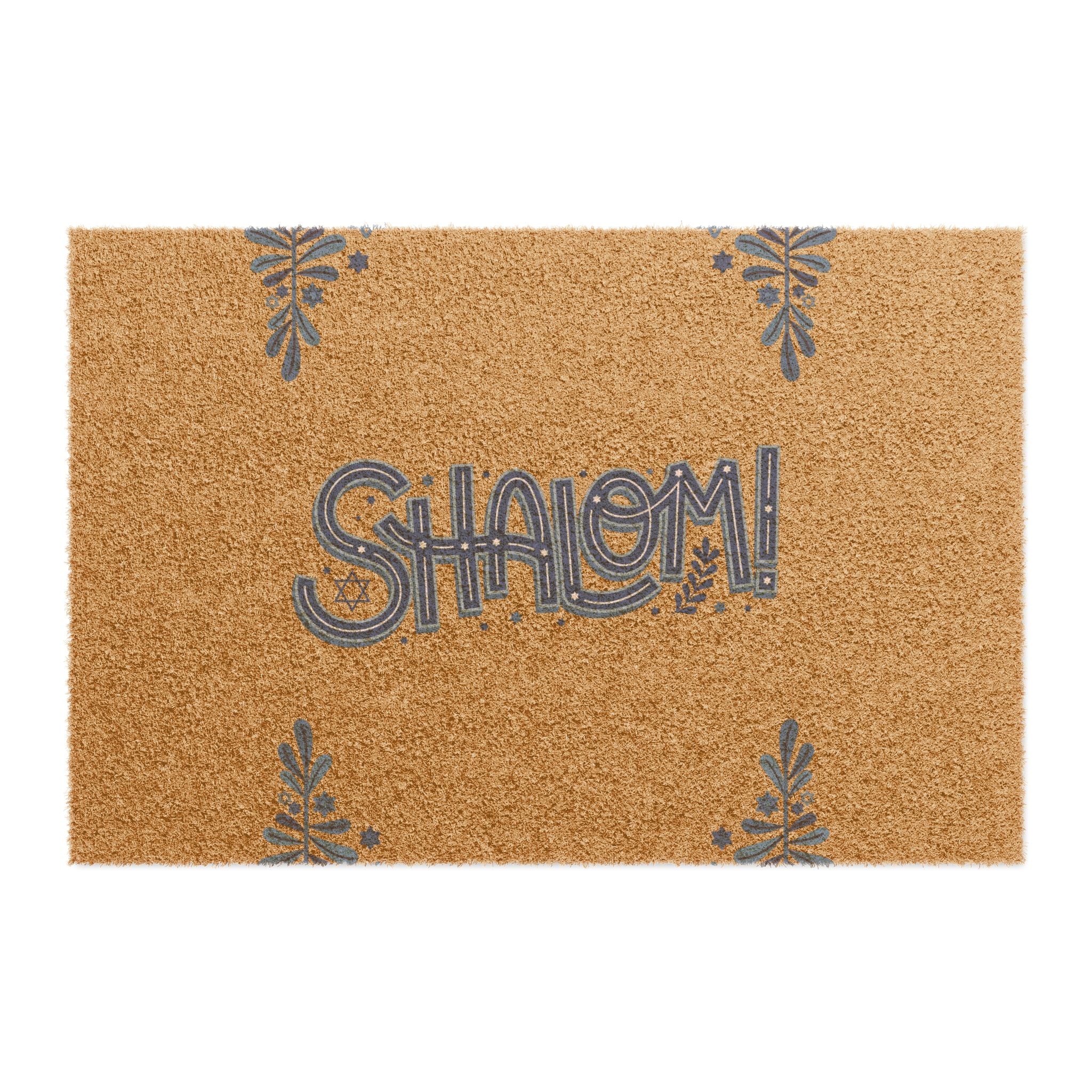 Doormat - Jewish Shalom Welcome Outdoor Mat for Jewish Pride