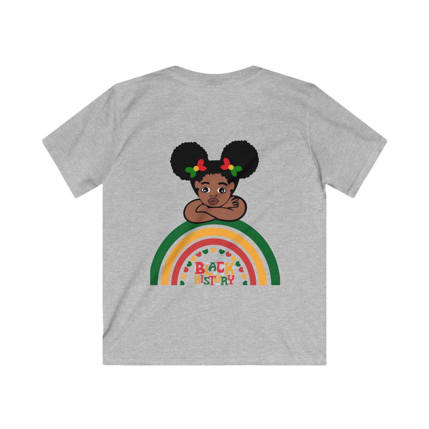 Black HIstory T Shirt for Black History Kids Soft Tee