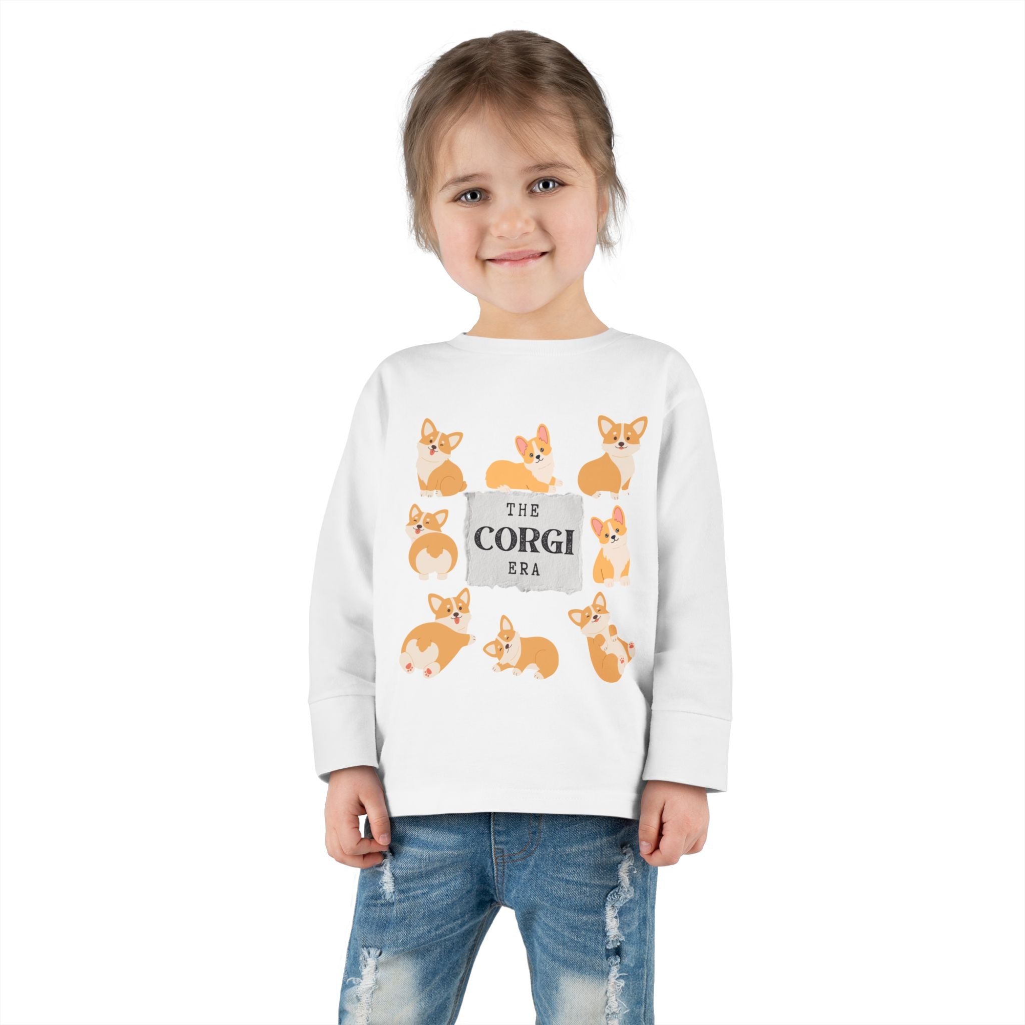 The Corgi Era Toddler Long Sleeve Tee