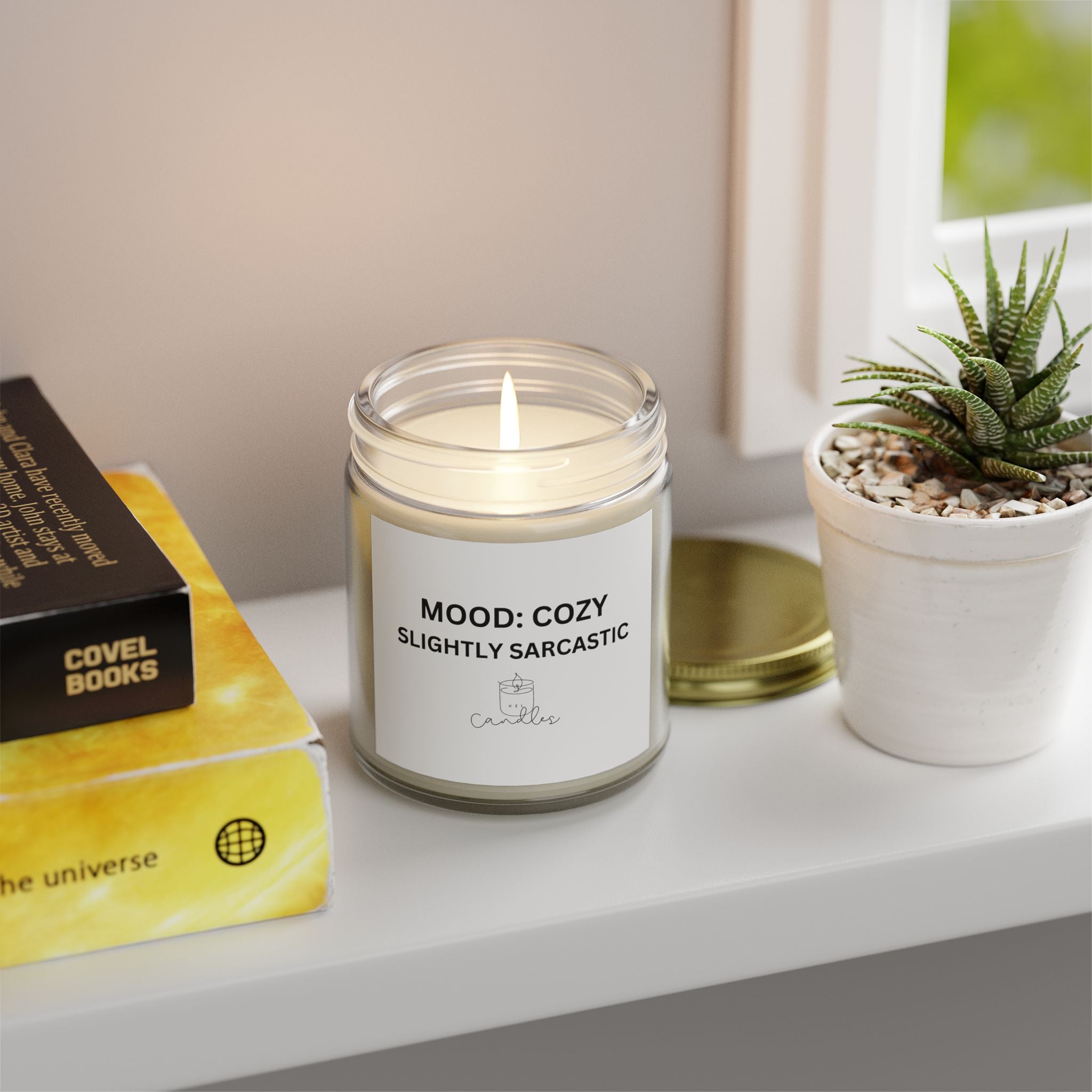 Cozy, Slightly Sarcastic Scented Candles (4oz, 9oz)