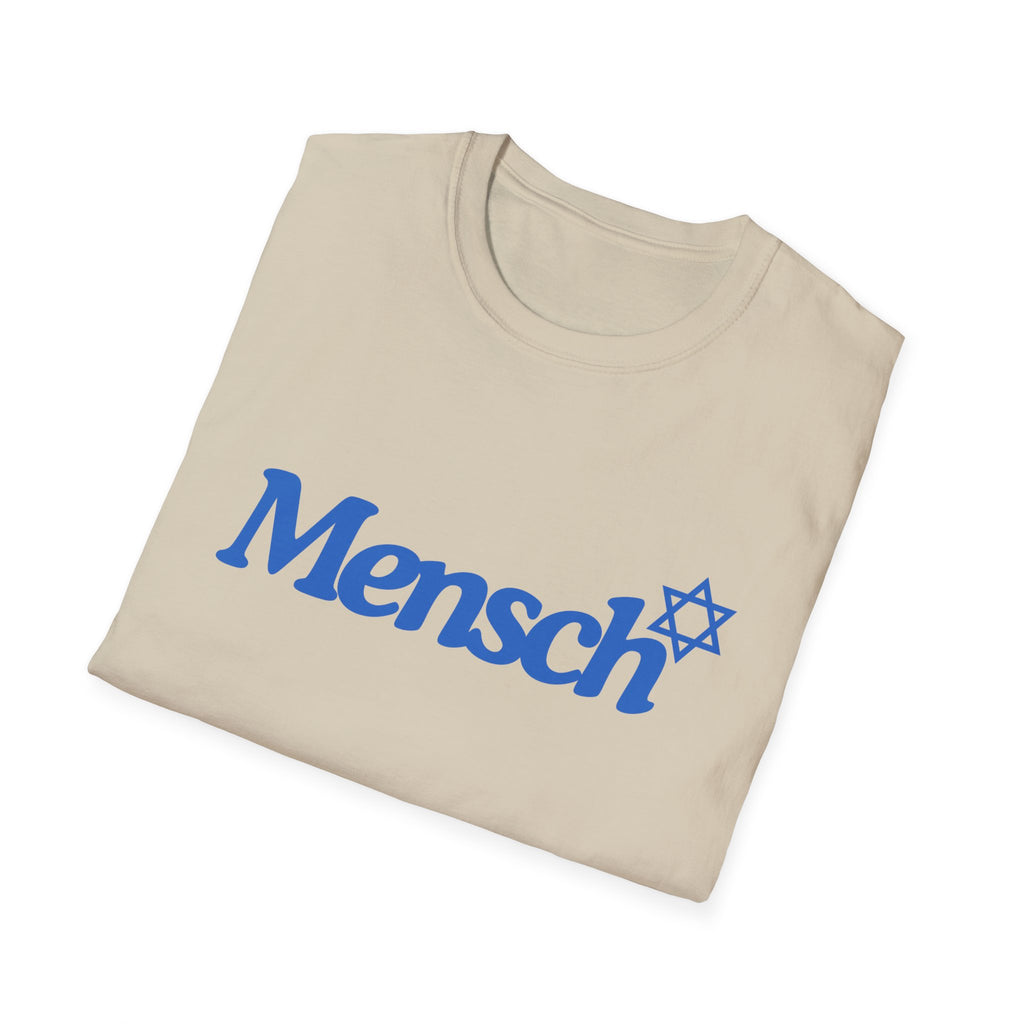 Mensch T-Shirt with Mensch and Star of David for a Mensch Shirt
