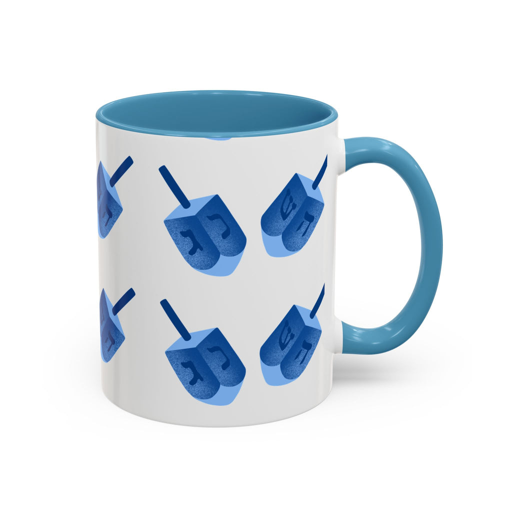 Dreidels Hanukkah Mug 11 oz