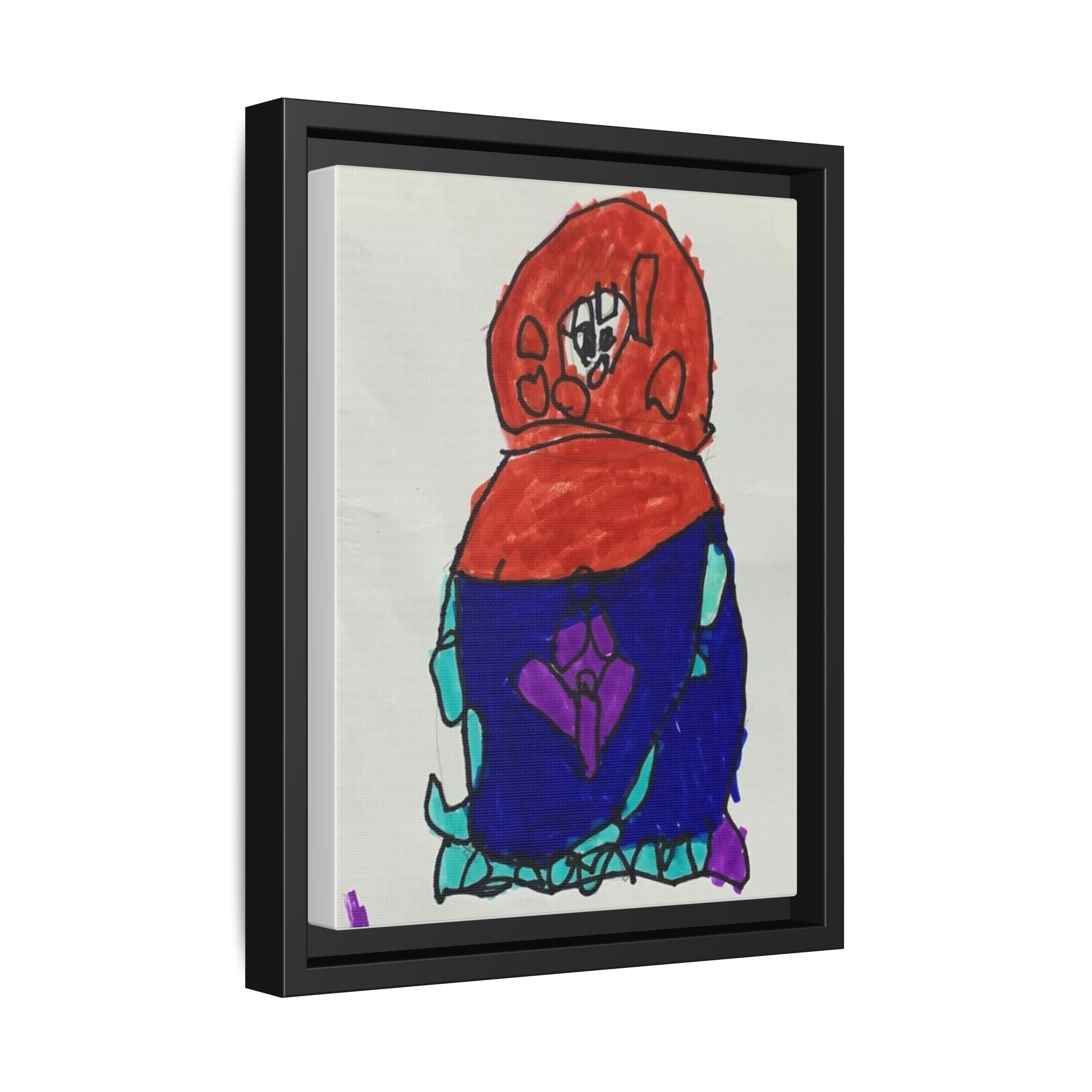 Matryoshka Doll, Babushka Dolls, Russian Nesting Dolls Matte Canvas, Framed (Multi-color)