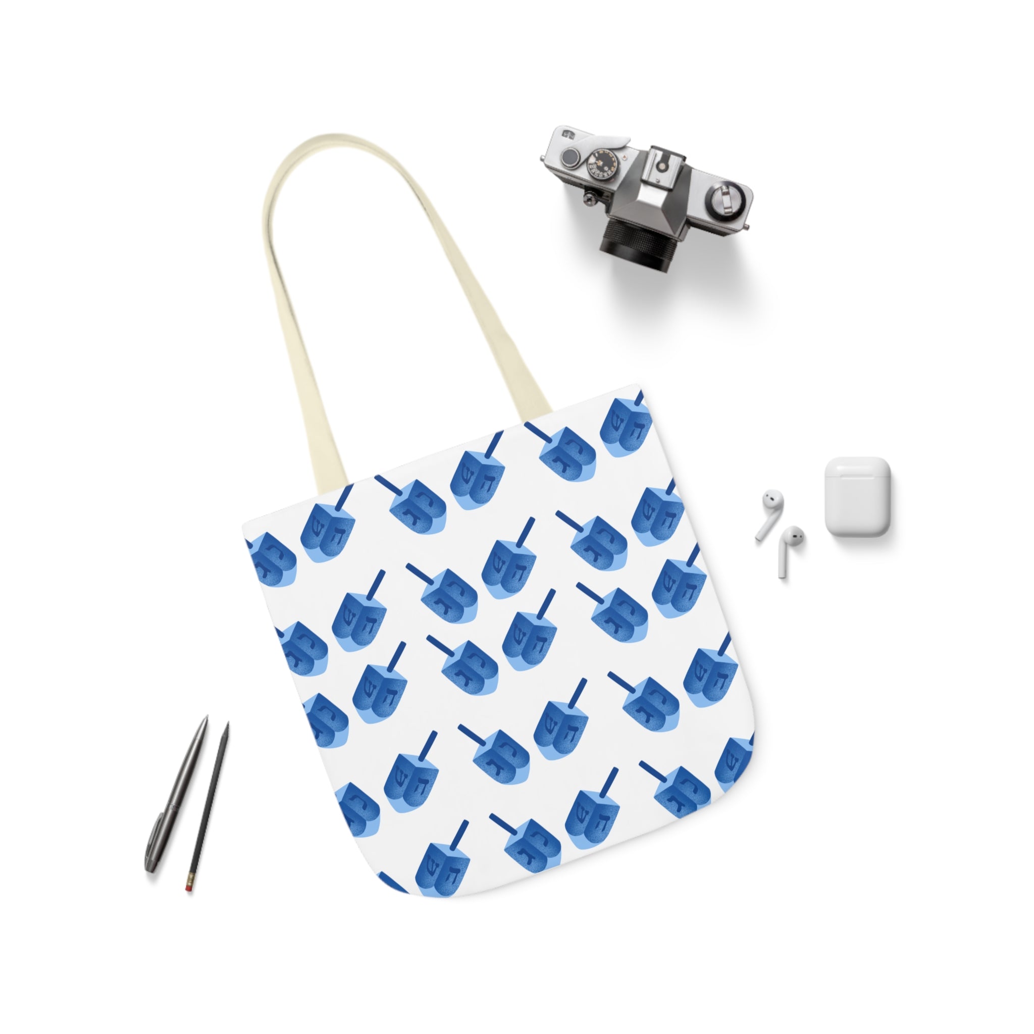 Hanukkah Canvas Tote Bag Dreidel Canvas Tote Bag Hanukkah Gift Bag