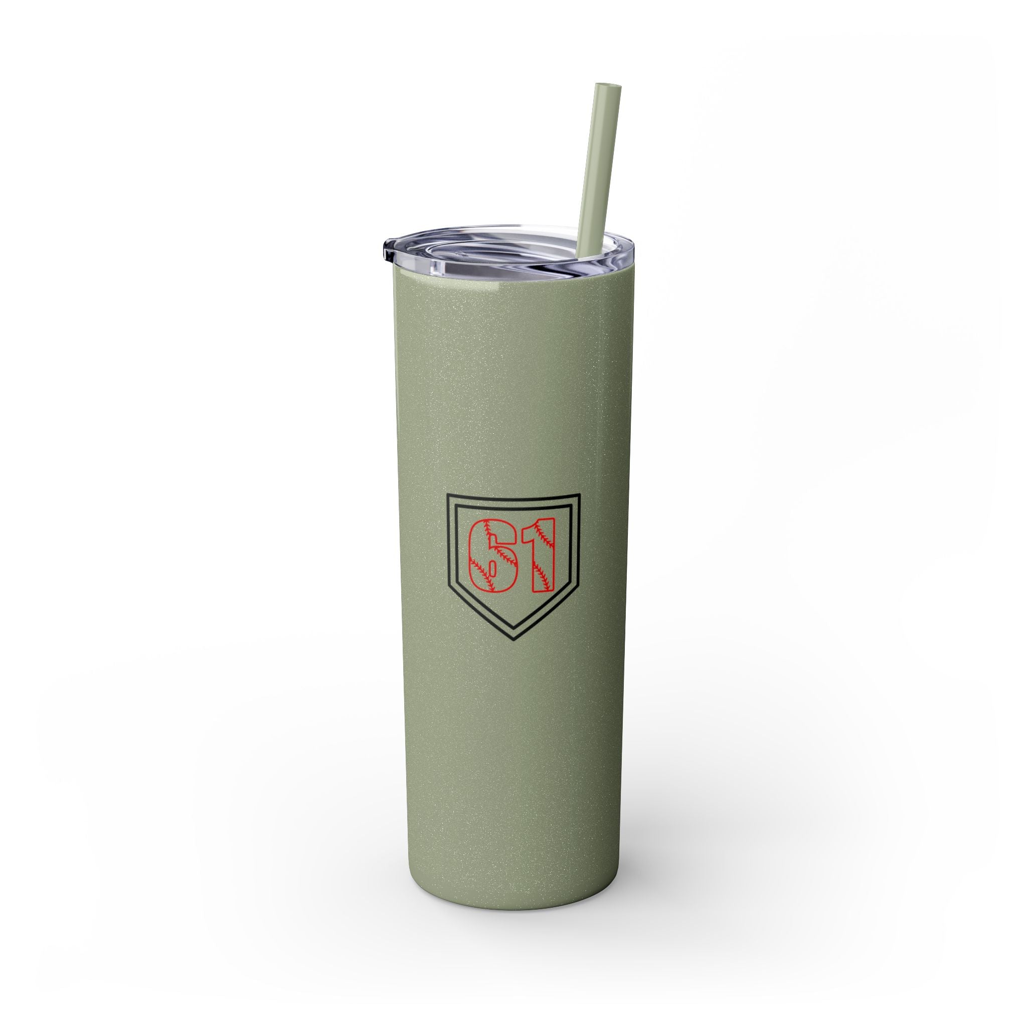 Custom CJs Mom Skinny Tumbler with Straw, 20oz