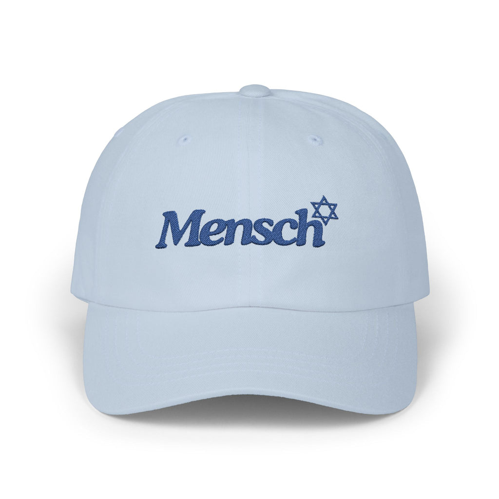 Mensch Hat Jewish Mensch Classic Baseball Cap for Mensch Embroidered Jewish Gift