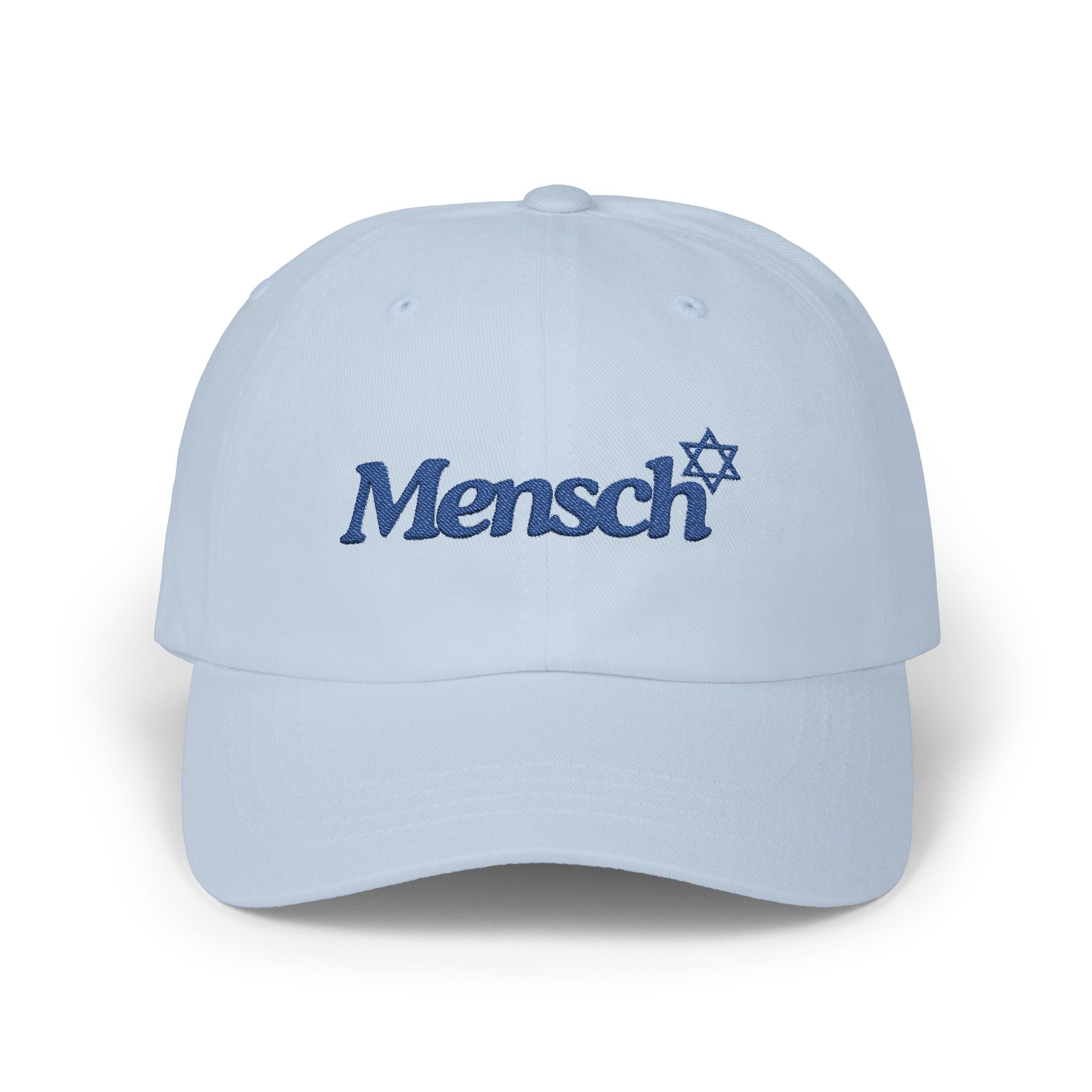 Mensch Hat Jewish Mensch Classic Baseball Cap for Mensch Embroidered Jewish Gift