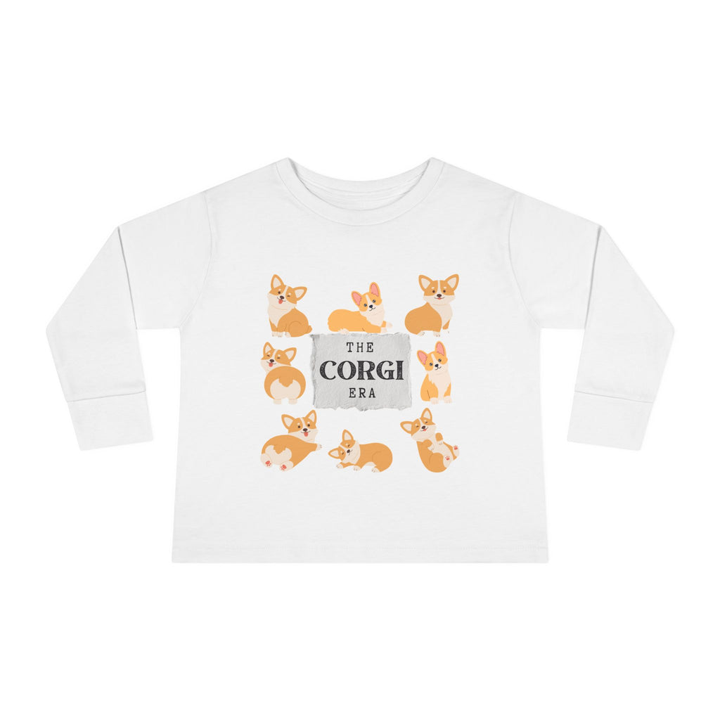 The Corgi Era Toddler Long Sleeve Tee