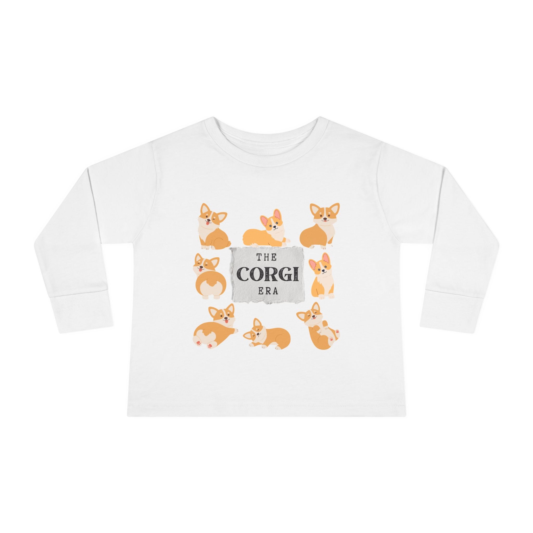 The Corgi Era Toddler Long Sleeve Tee