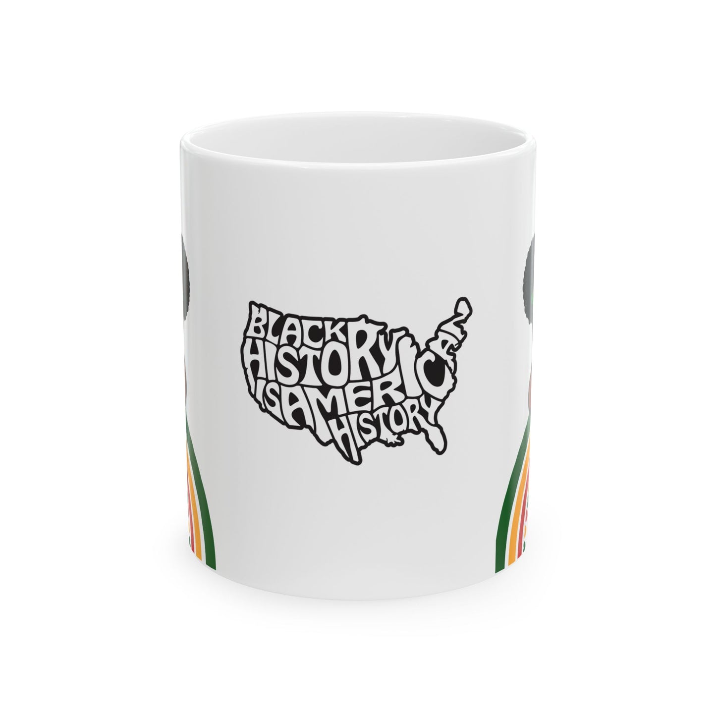 Black History Mug, Colorful 11oz 15oz Ceramic Coffee Cup, BPA Free and Lead Free, Dishwasher Safe, Microwave Safe, Customized Cup for Tea