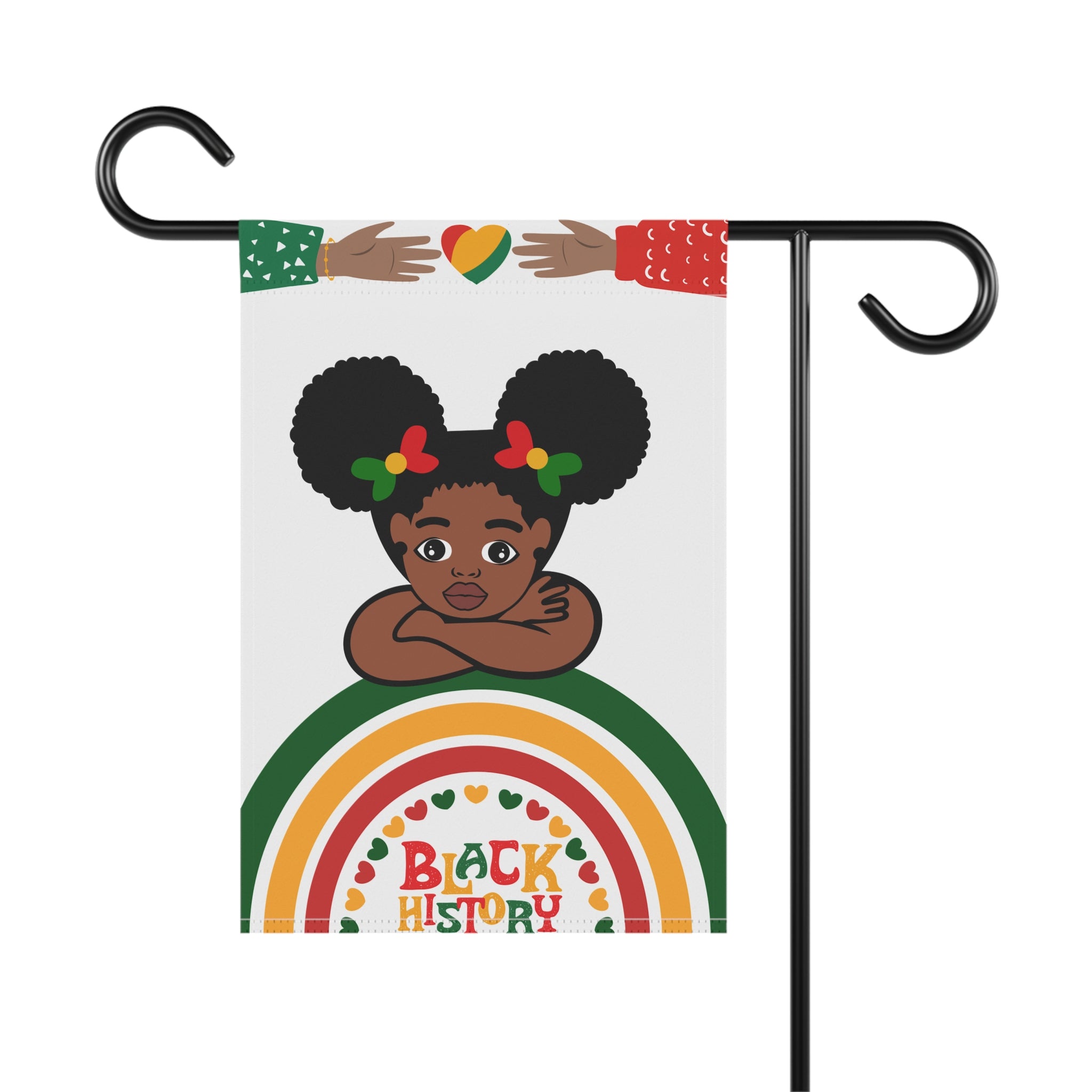 Black History Garden Flag Show Some Love for Black History 12 X 18 in Garden Flag Honor Black History