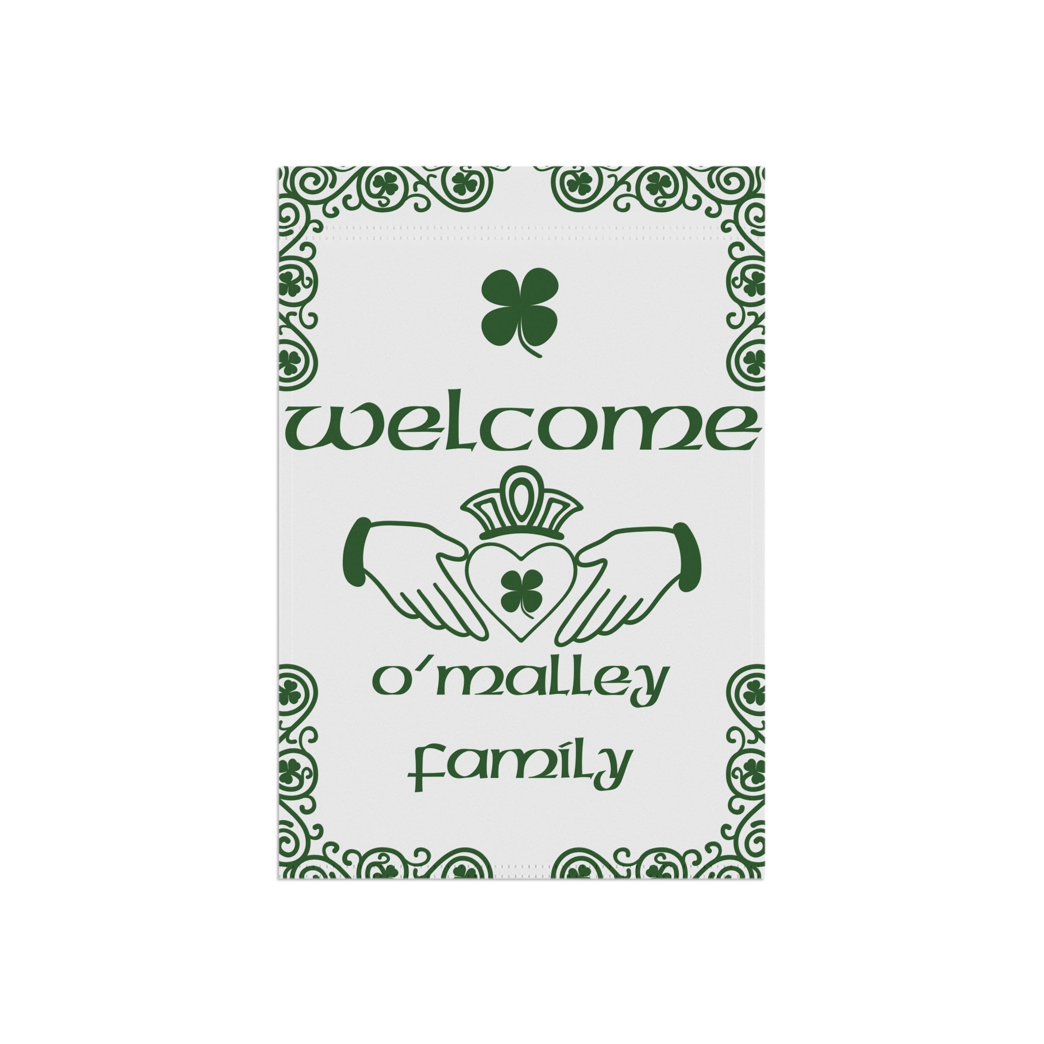 Custom Family Name Garden Flag Custom Surname Flag Irish Garden Flag Irish Flag