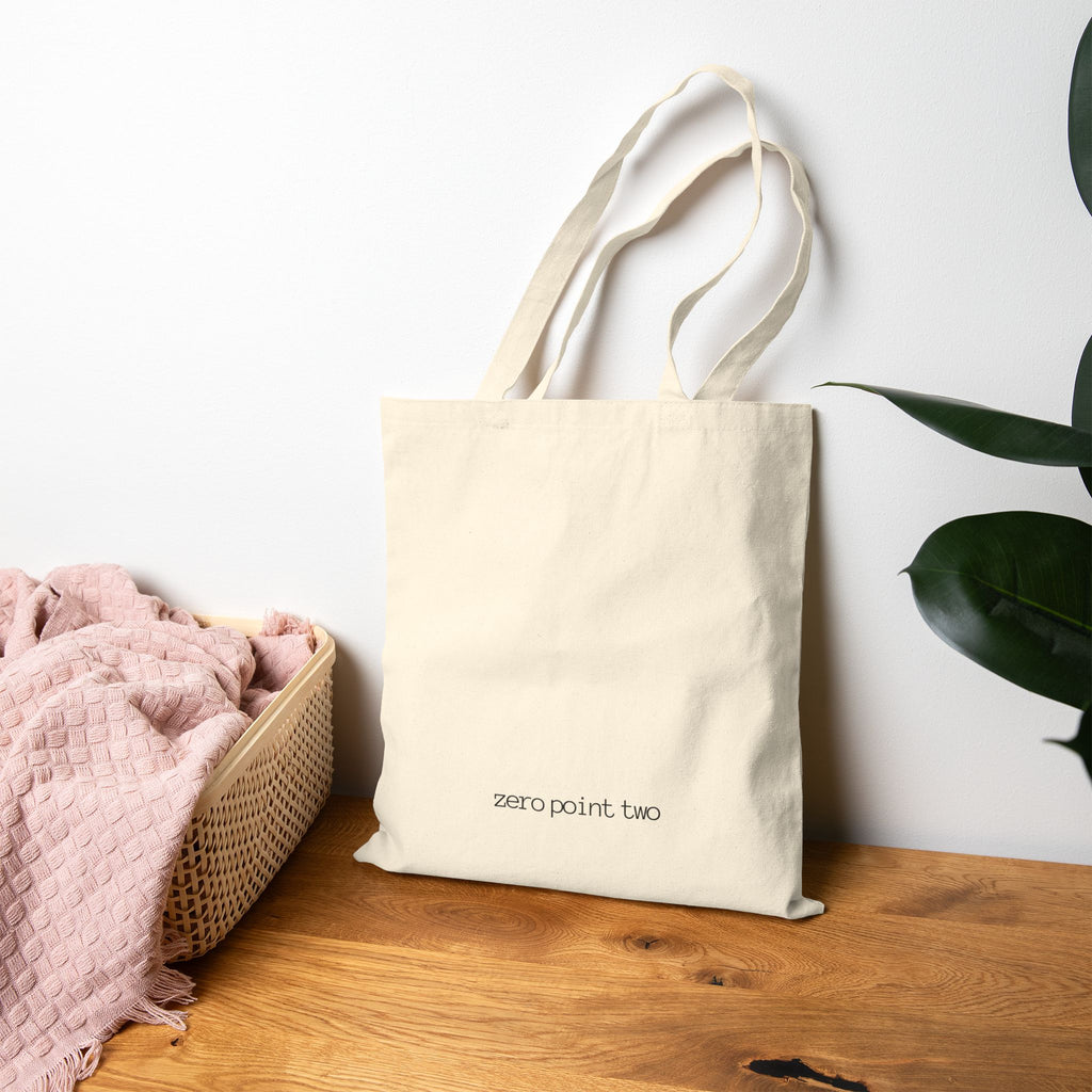 Zero Point Two Eco-Friendly Cotton Canvas Tote Bag - 0.2 Tote Bag