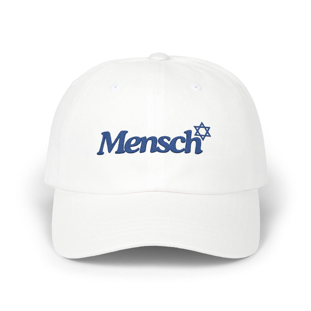 Mensch Hat Jewish Mensch Classic Baseball Cap for Mensch Embroidered Jewish Gift