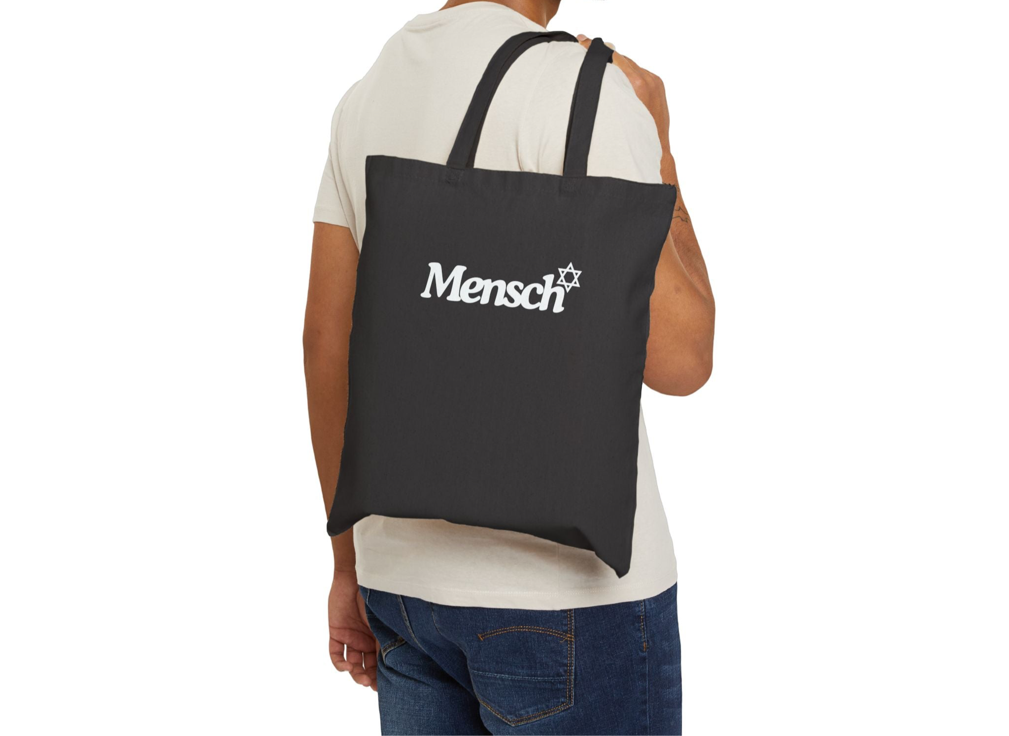 Mensch Canvas Tote Mensch Bag Reusable Mensch Tote